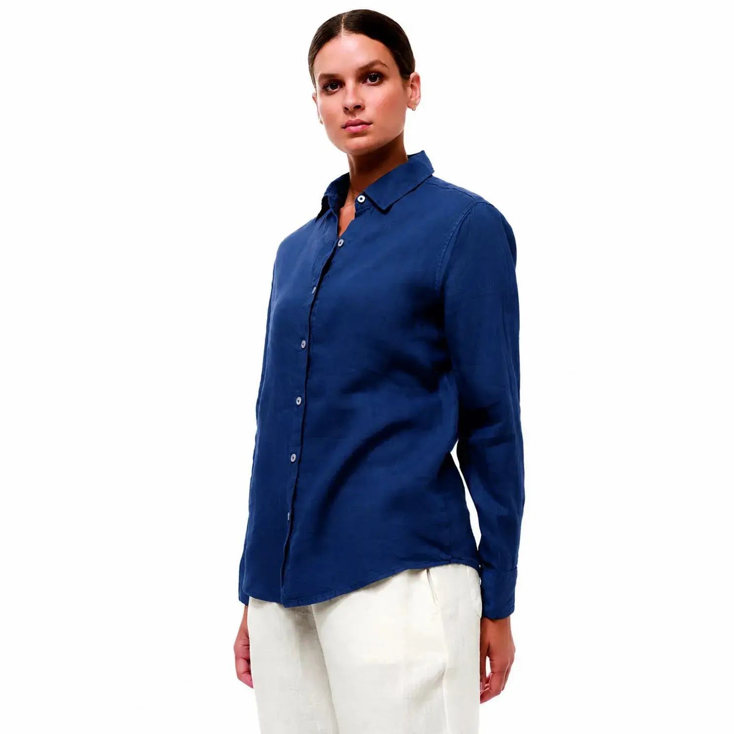 Camicia a maniche lunghe in lino donna Haris Cotton Essentials