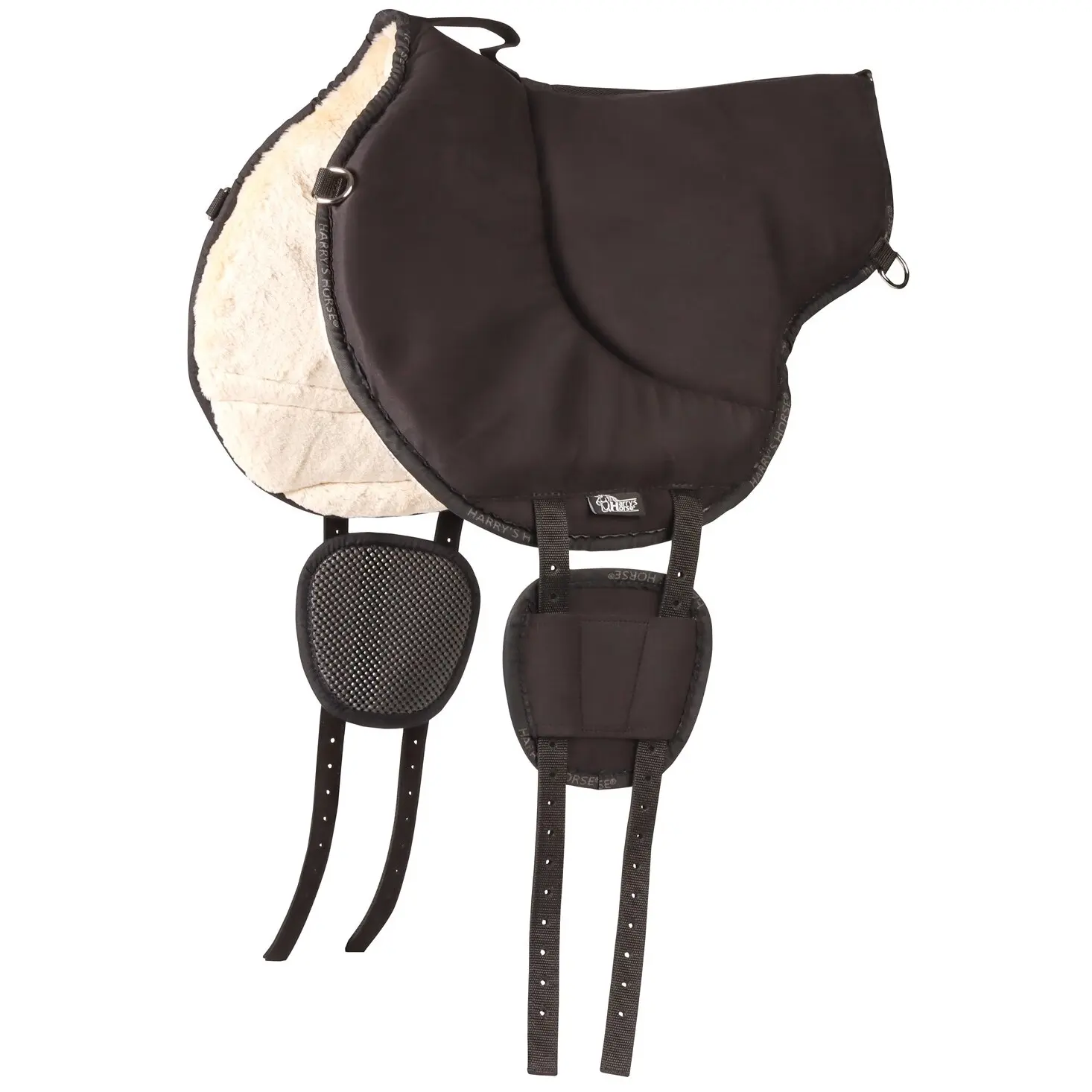 Faux fur jumping saddle pad Harry's Horse Bareback