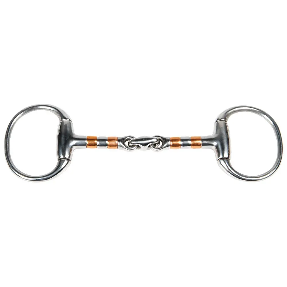 Olive bit for horse with double break with rollers Harry's Horse