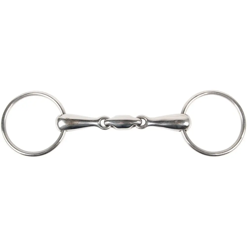 Mors 2 anneaux pour cheval double brisure Harry's Horse 20 mm