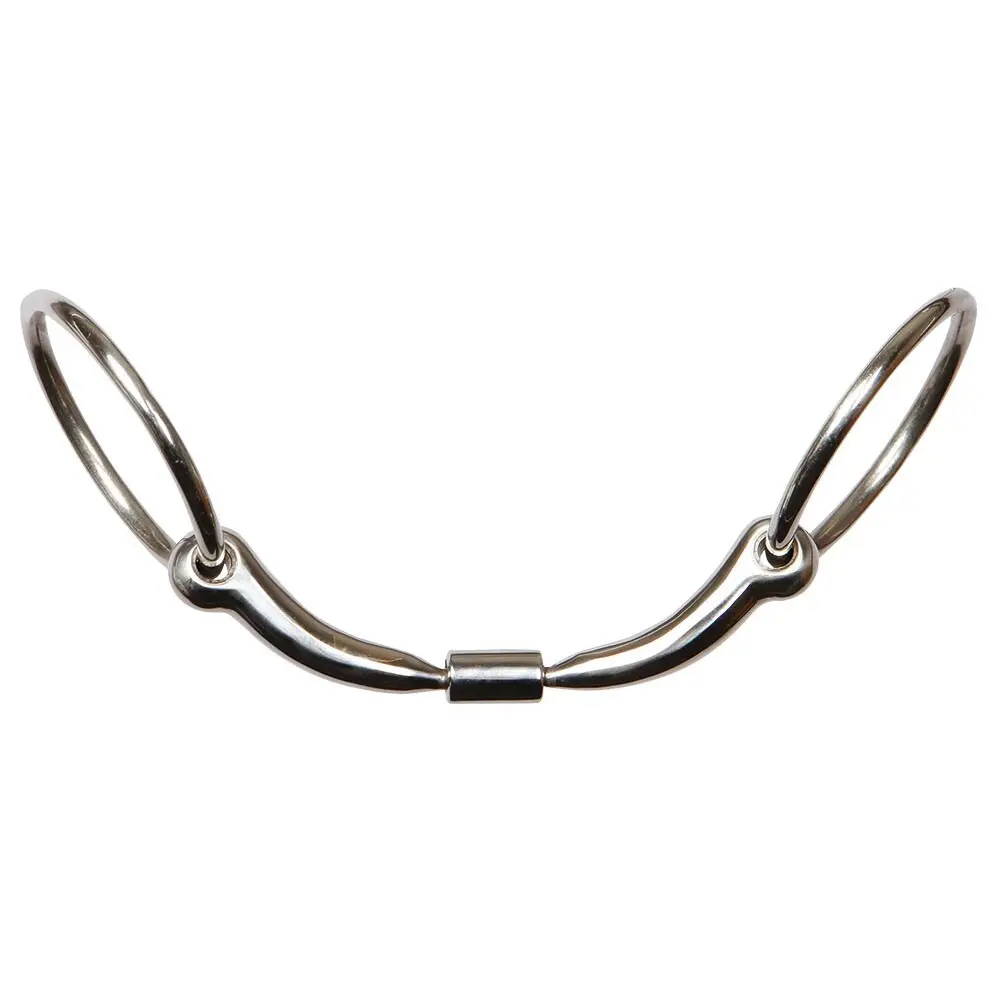 Two-ring snaffle bit with double anatomic break Harry's Horse