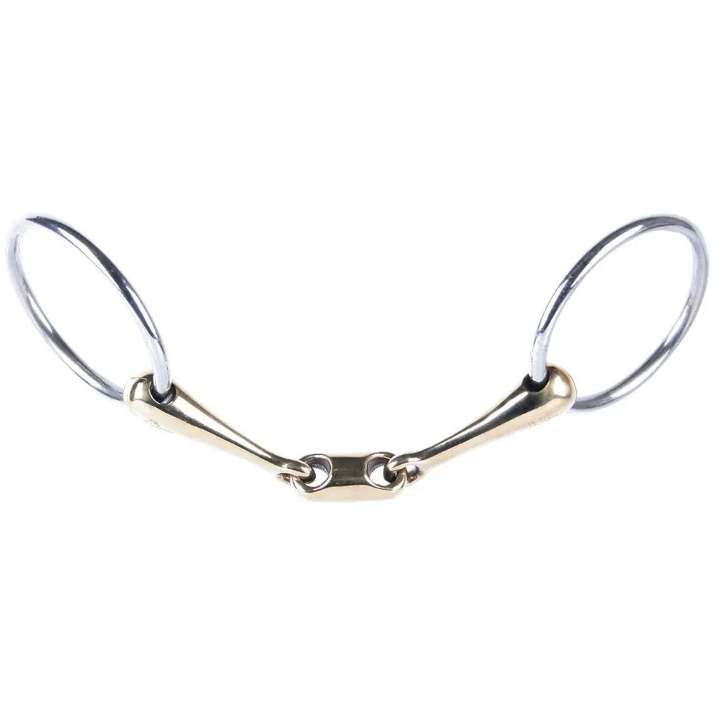 Two-ring snaffle bit for double break horse Harry's Horse