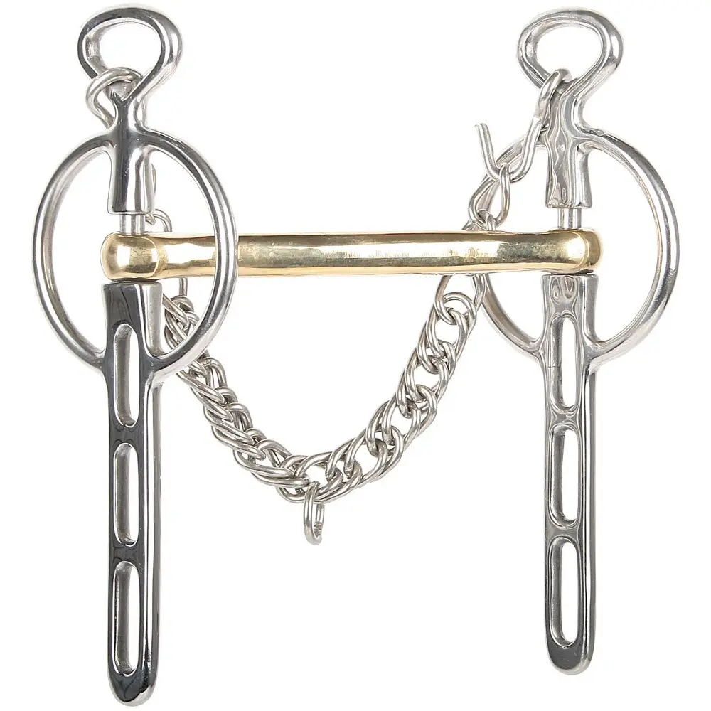 Mors Liverpool pour cheval avec 3 passages de rênes Harry's Horse 14 mm
