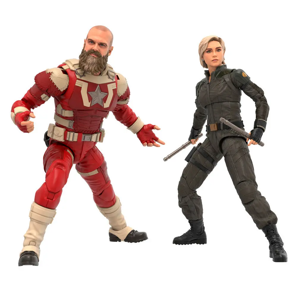 Figurine Hasbro Thunderbolts Yelena Belova et Red Guardian (x2)