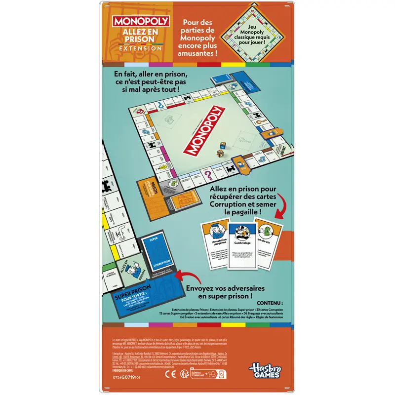 Jeux de carte Hasbro Monopoly Allez En Prison Jeux de carte Hasbro Monopoly Allez En Prison
