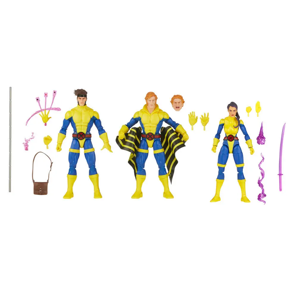 Figurine Hasbro Marvel X-Men Gambit Mavels Banshee Psylocke (x3) Figurine Hasbro Marvel X-Men Gambit Mavels Banshee Psylocke (x3)
