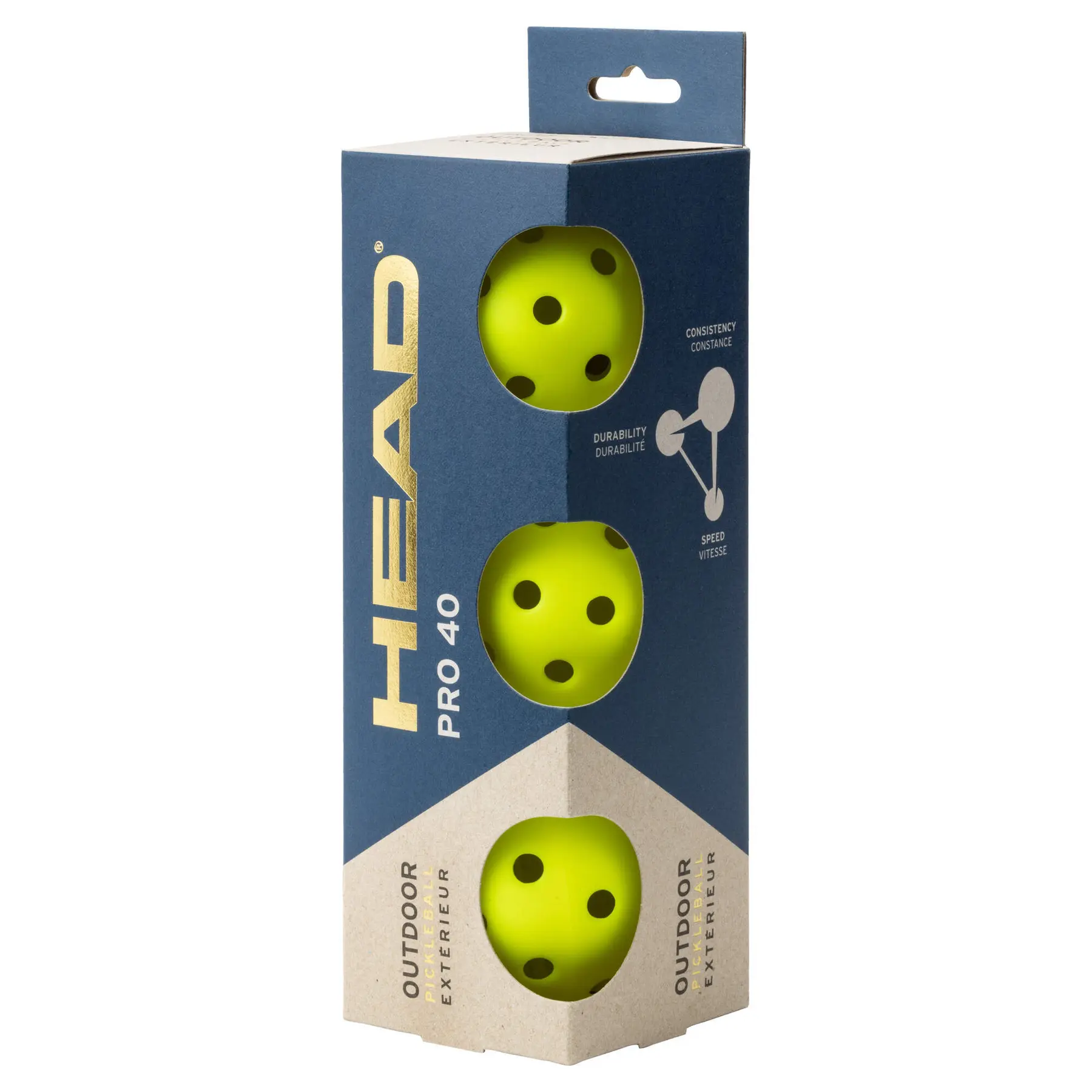 Head Gelb Pickleball Pro 40 (X3)