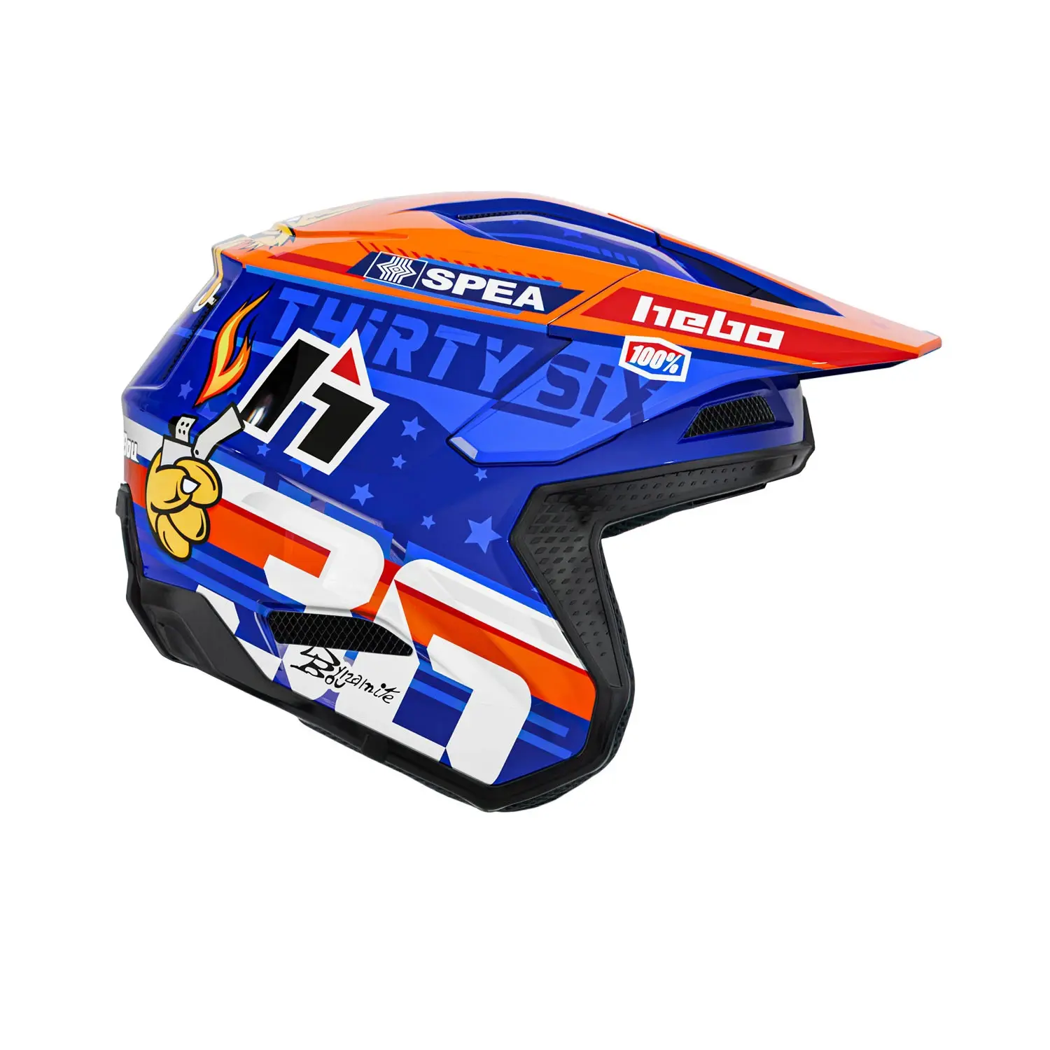 Motorrad Trialhelm Hebo HTR F02 T. Bou 36