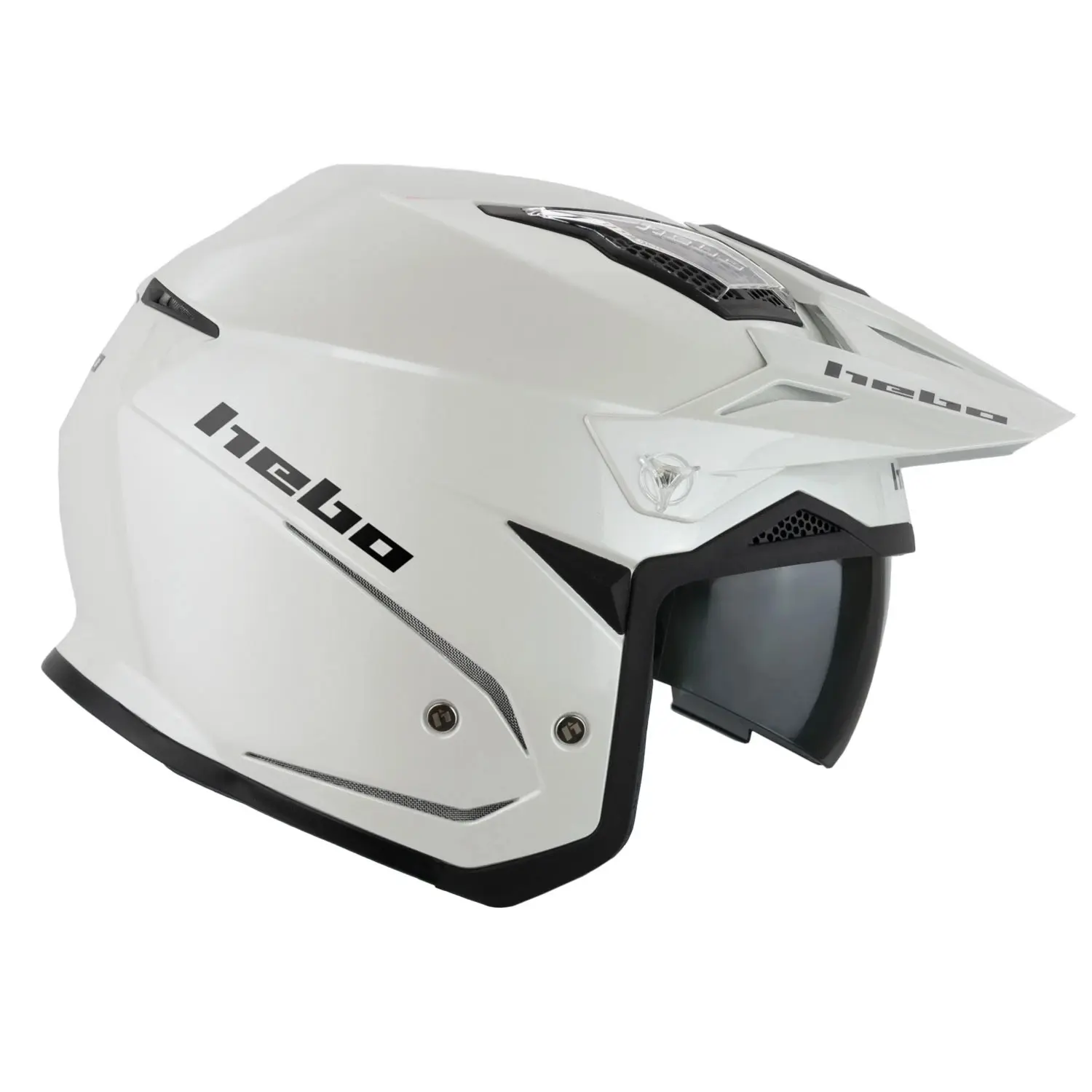 Casco da moto trial con visiera Hebo HTR -P01 V6 Mono