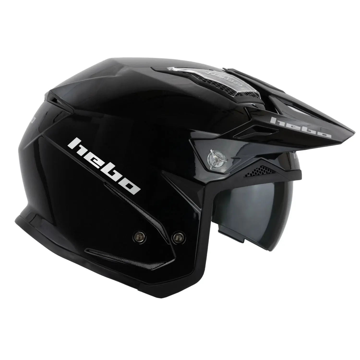 Motorrad Trialhelm mit Visier Hebo HTR -P01 V6 Mono