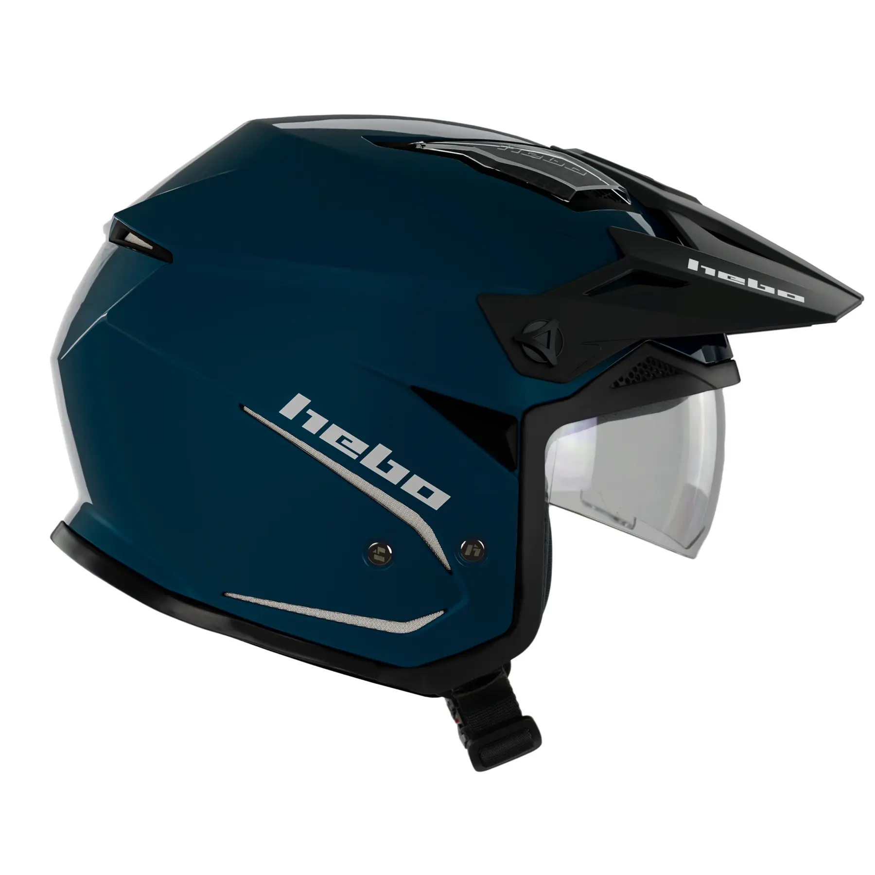 Motorrad Trialhelm mit Visier Hebo HTR -P01 V6 Mono Duo