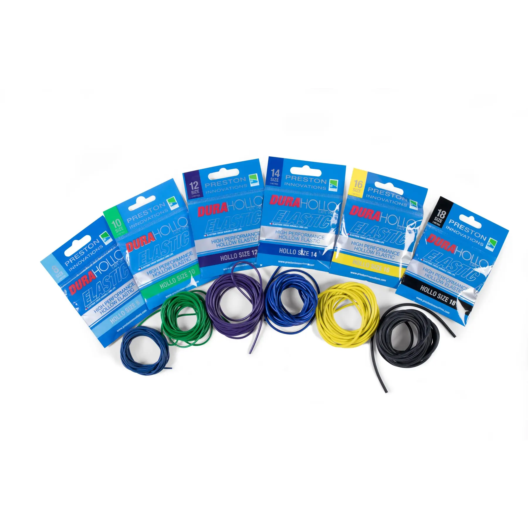 Gummiband Preston Dura Hollo Size 8 Bleu Foncé