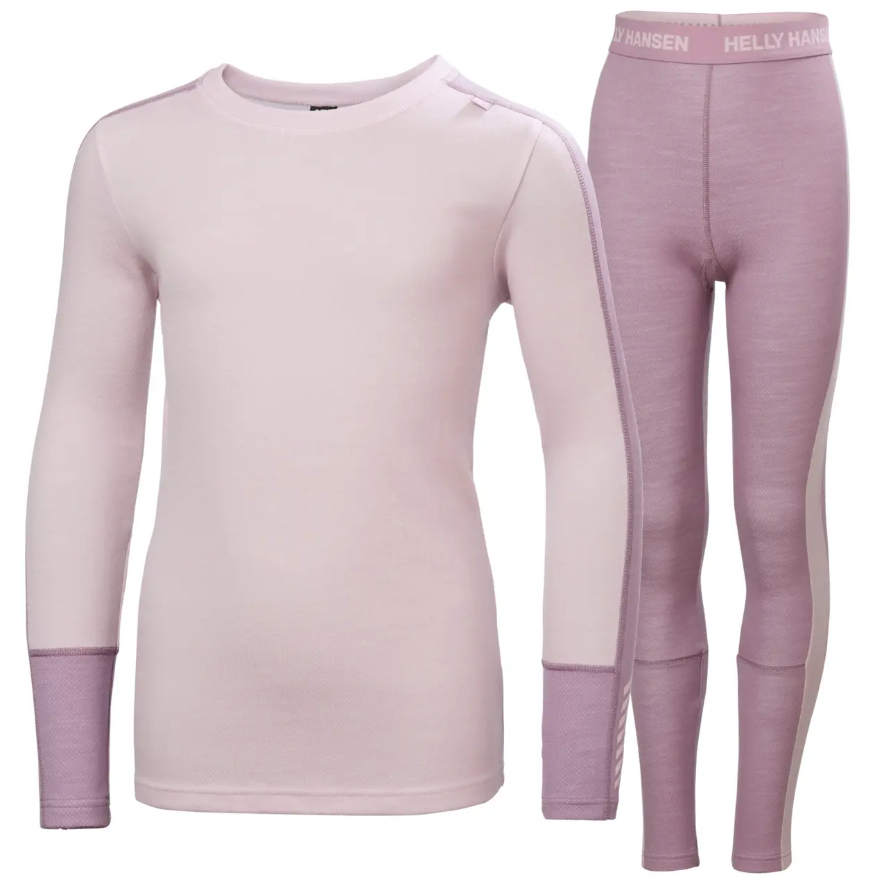 Helly Hansen Lifa Merino Midweight Lange Mouwen Basislaagset Roze 13 Years Kinderen