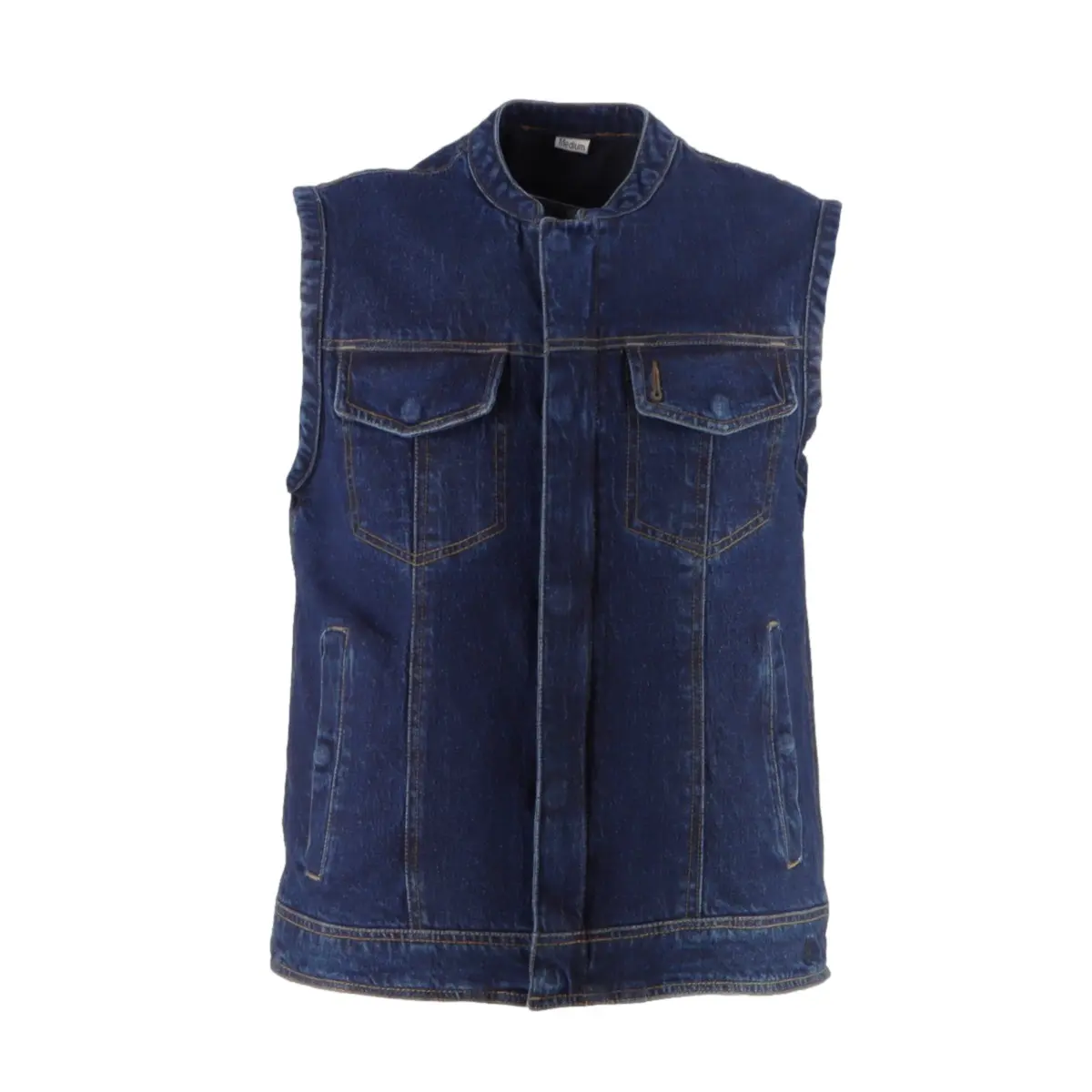 Moto Weste aus Denim Helstons West