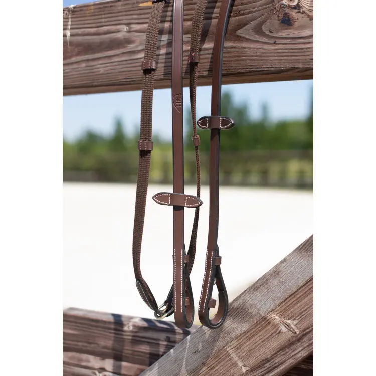 Canvas horse reins with leather buckles HFI