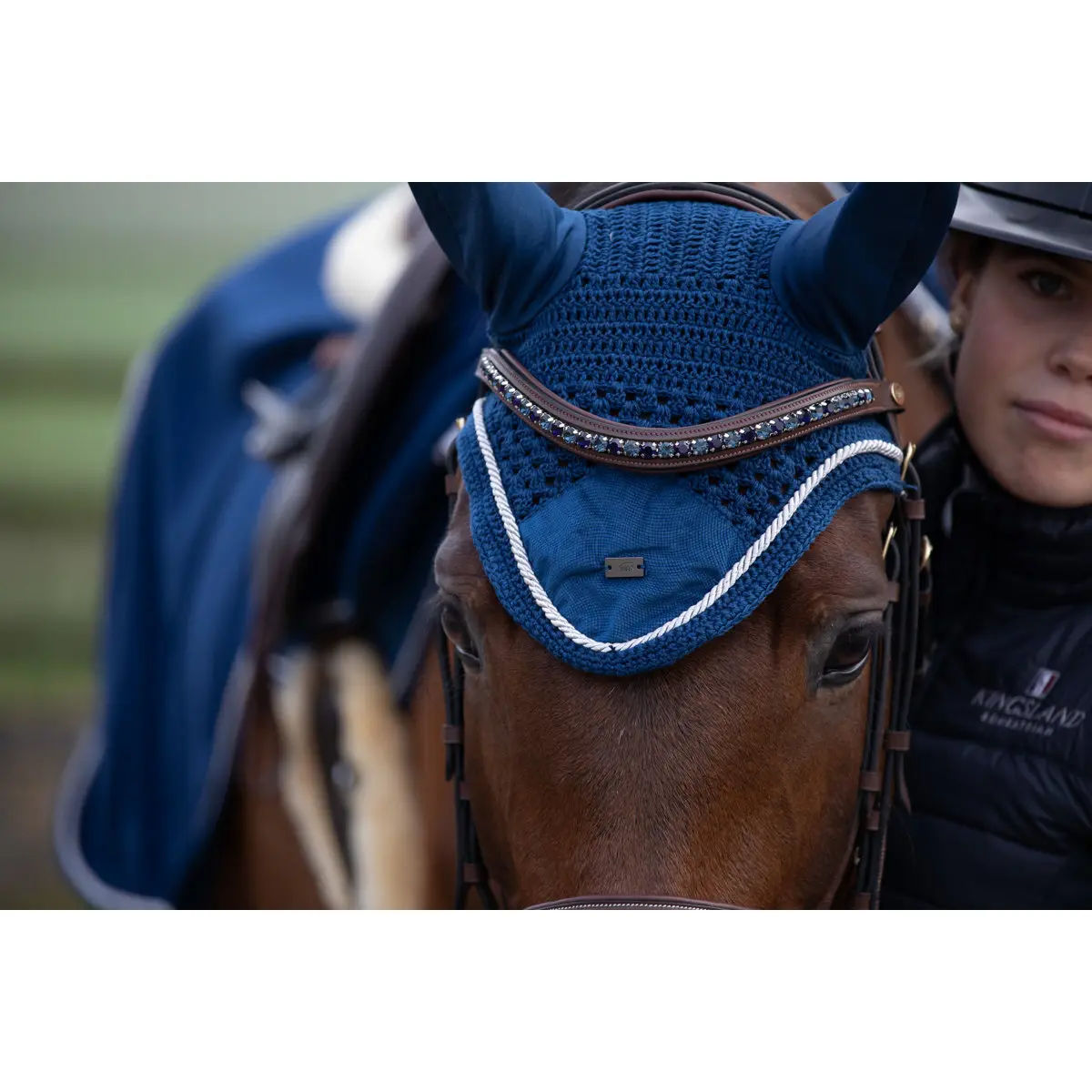 Frontal for horse HFI Padded Wave + Strass