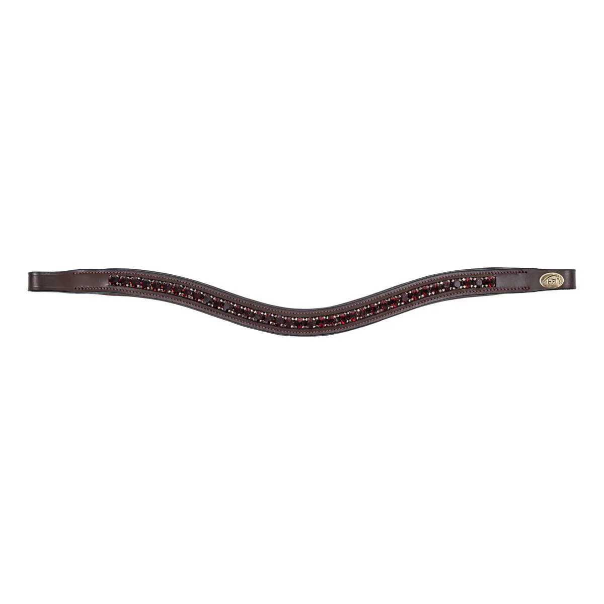 Frontal for horse HFI Padded Wave + Strass