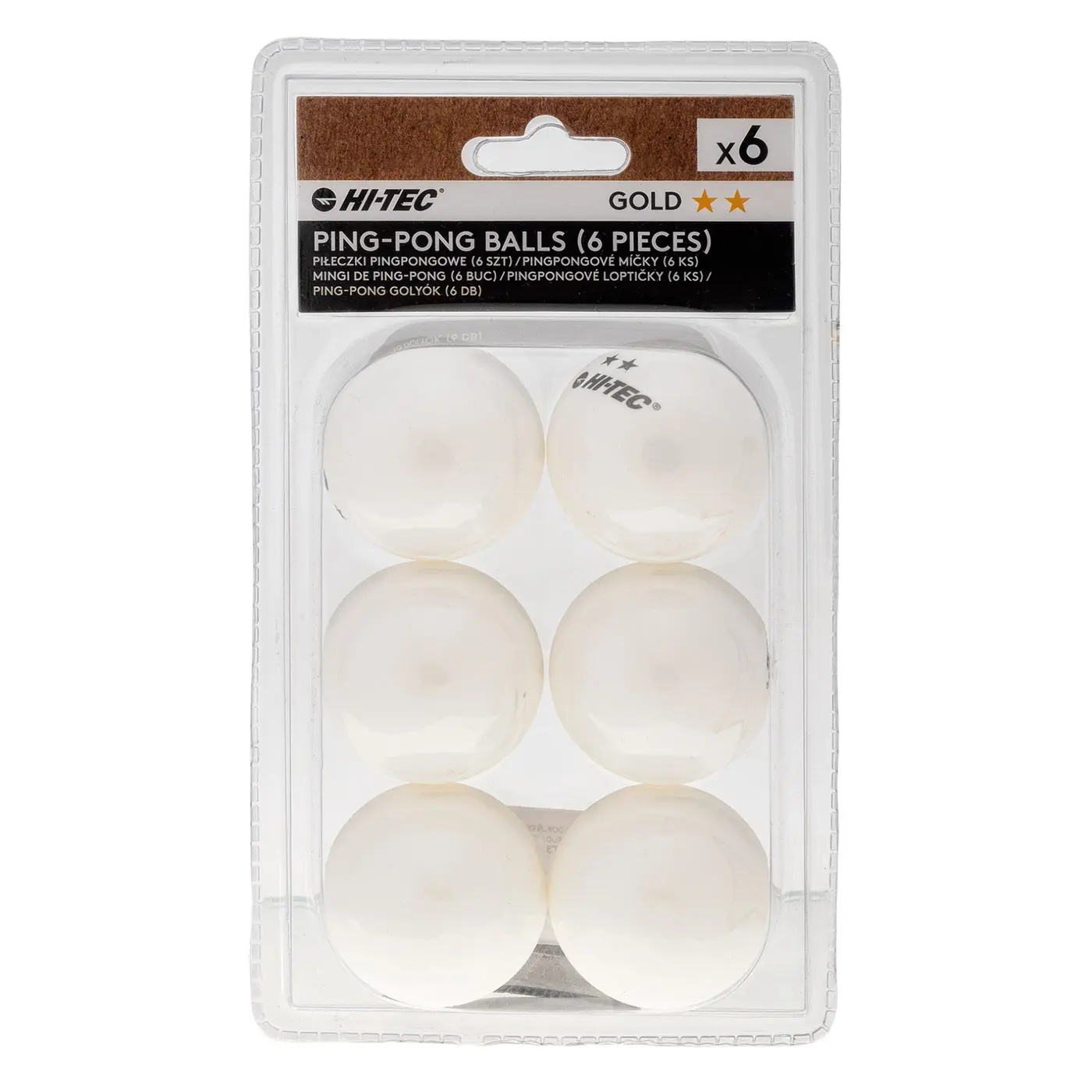 Hi-Tec Bali Set2 Tafeltennisballen Wit - 6 Stuks