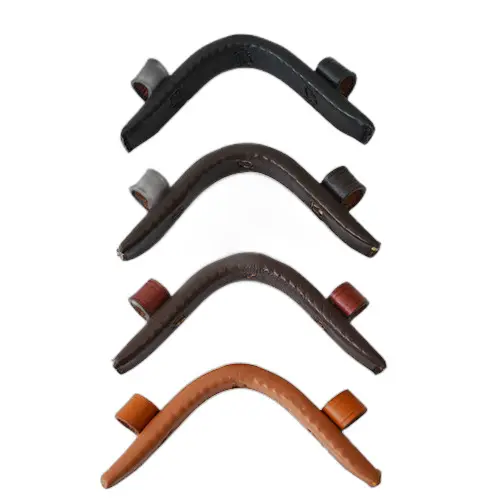 Leather horse noseband Hispano Hipica