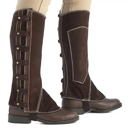 Mini-Chaps Portugiesisch aus Spaltleder Hispano Hipica