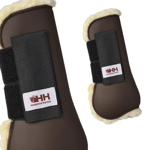 Front Tendon Protectors for Horse in Sheepskin Hispano Hipica