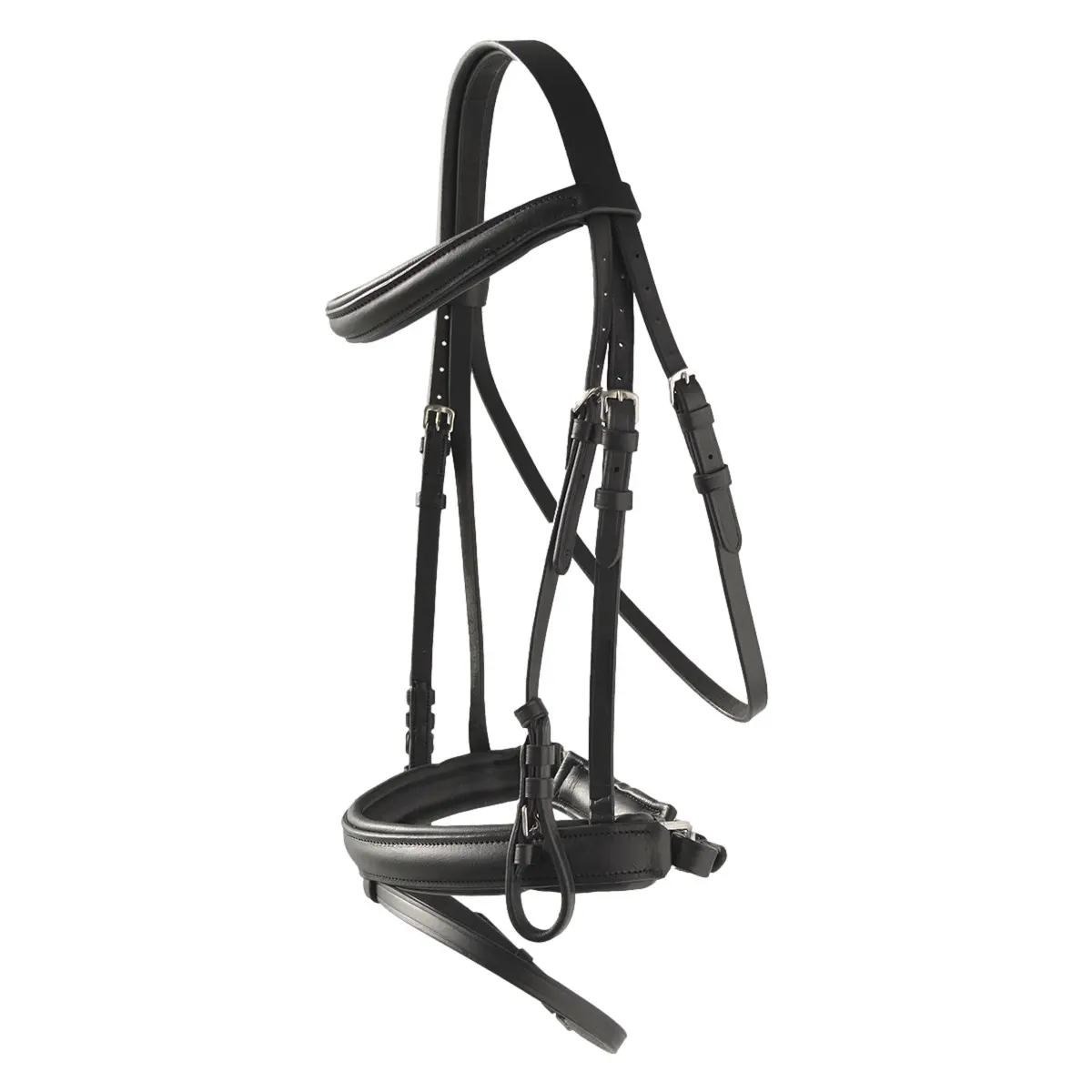 English Riding Bridles with Smooth Reins Hispano Hipica Mimas