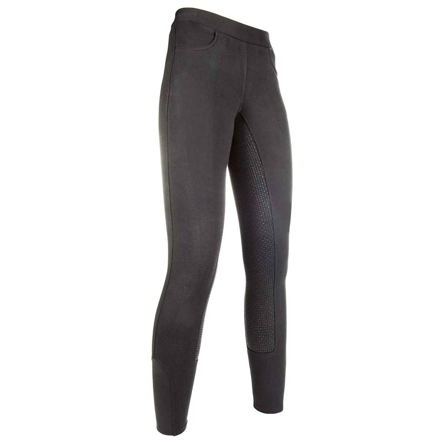 Girls' full grip riding leggings HKM Yvi