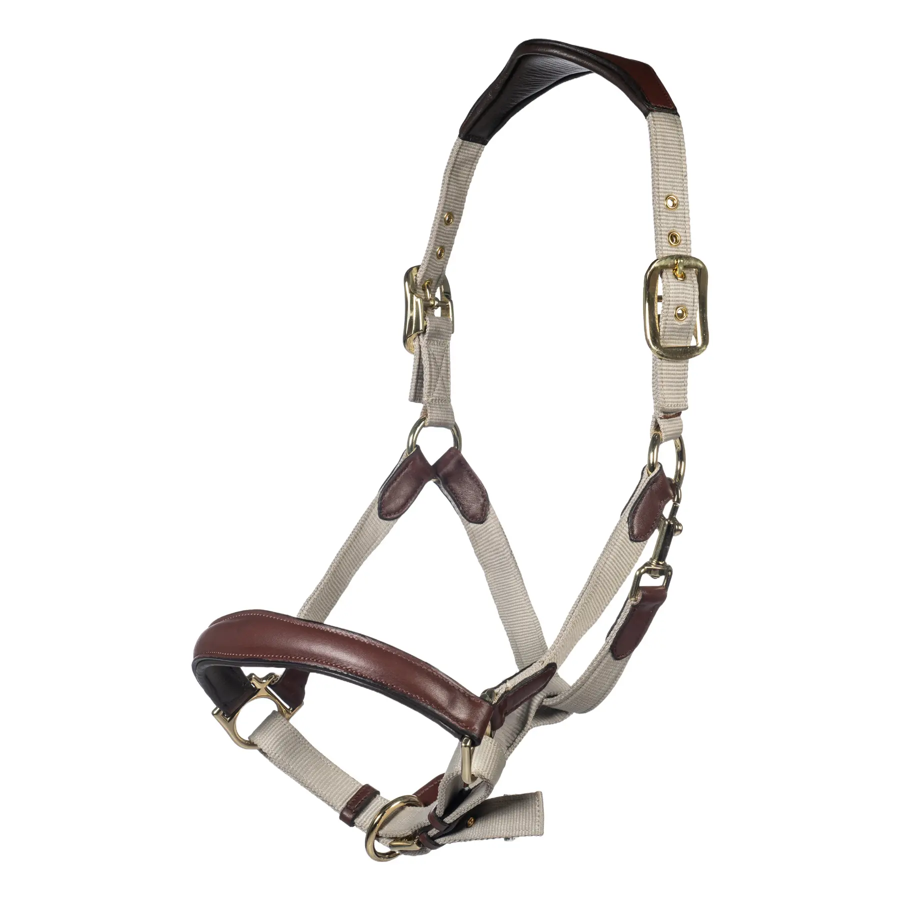 Leather and Nylon Headcollar for Horse HKM Luna