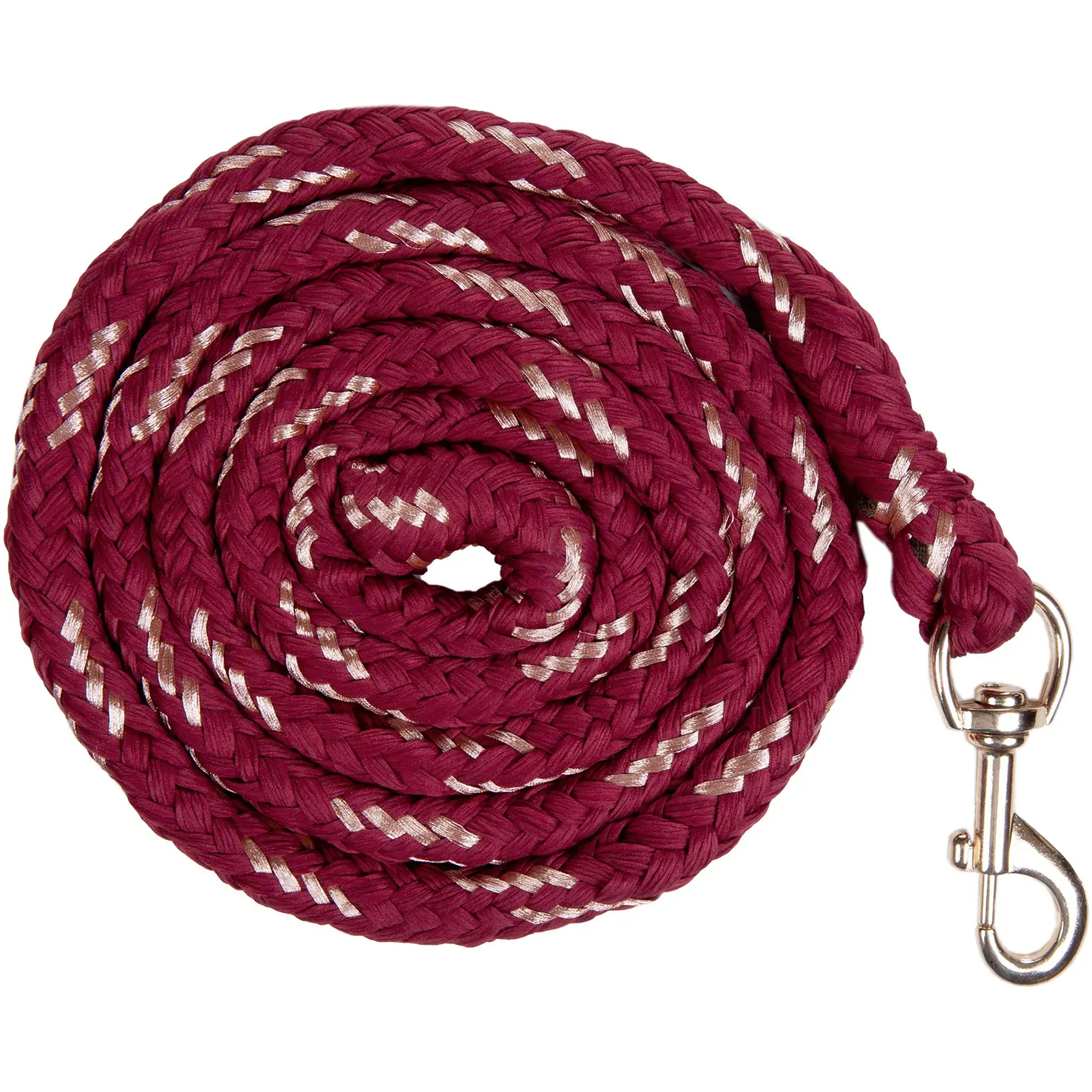 Riding lanyard with snap hook HKM Rosegold