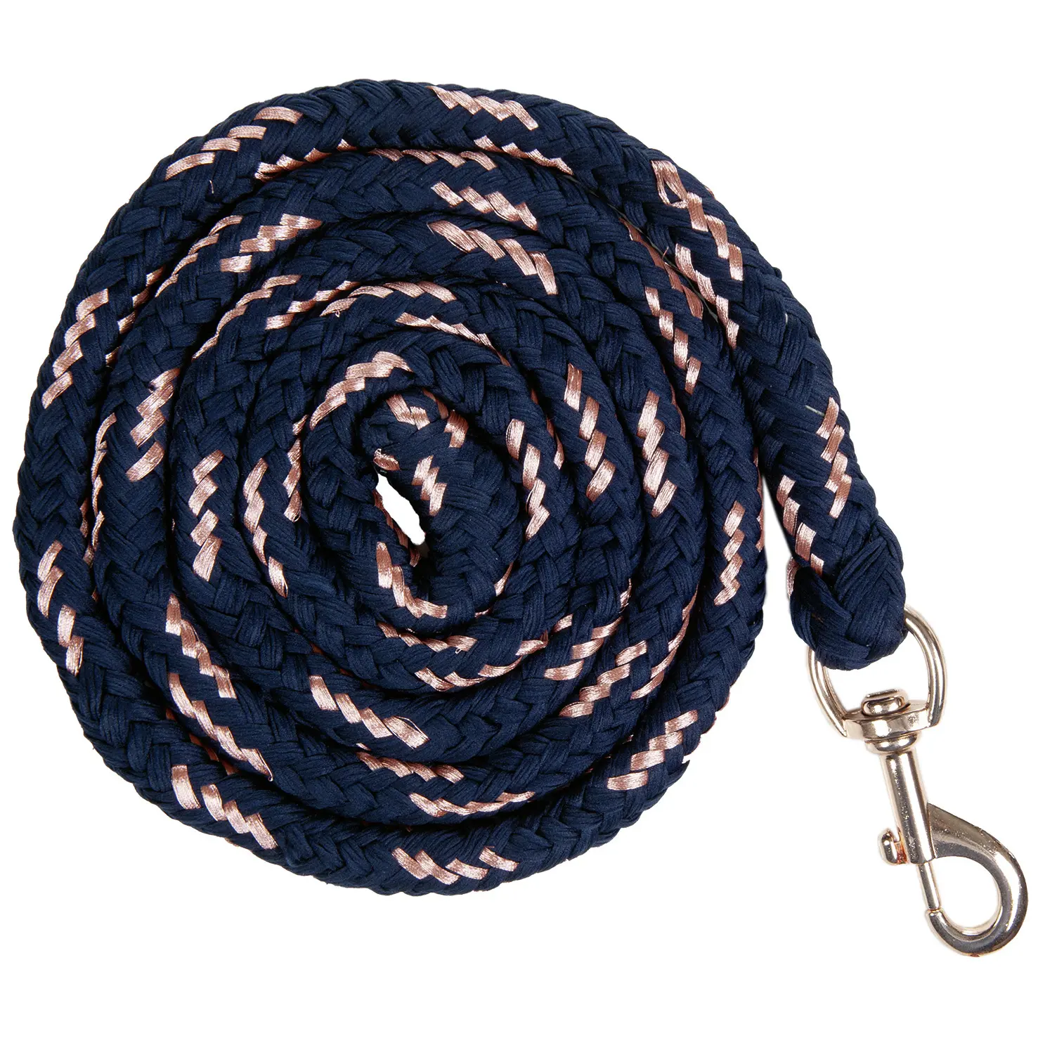 Riding lanyard with snap hook HKM Rosegold