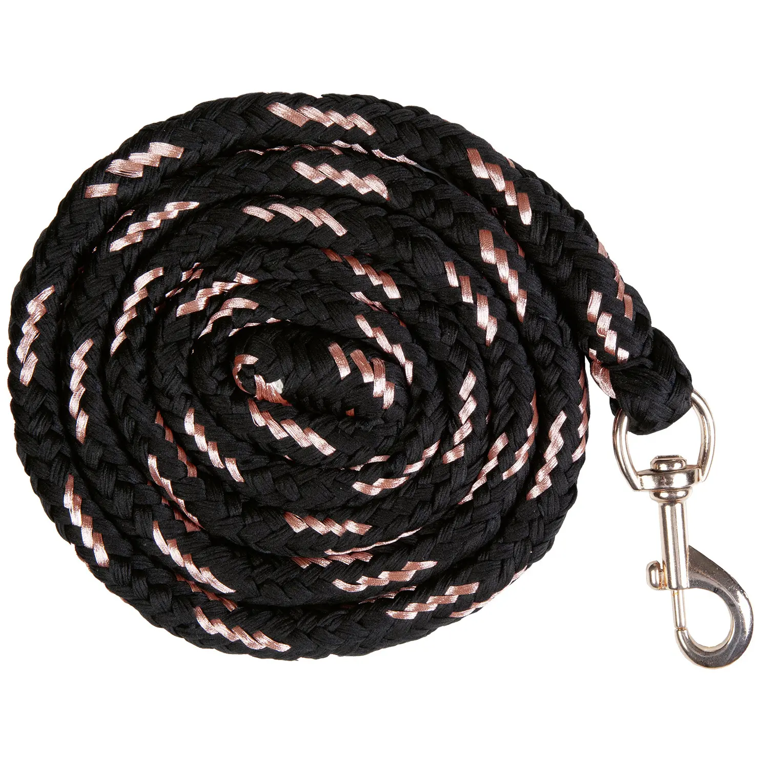 Riding lanyard with snap hook HKM Rosegold