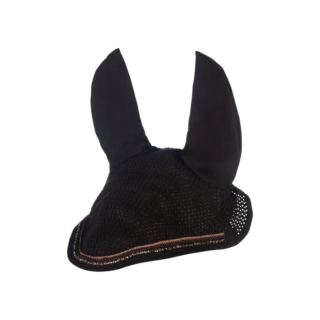Short bonnet for horses HKM Rosegold Glamour