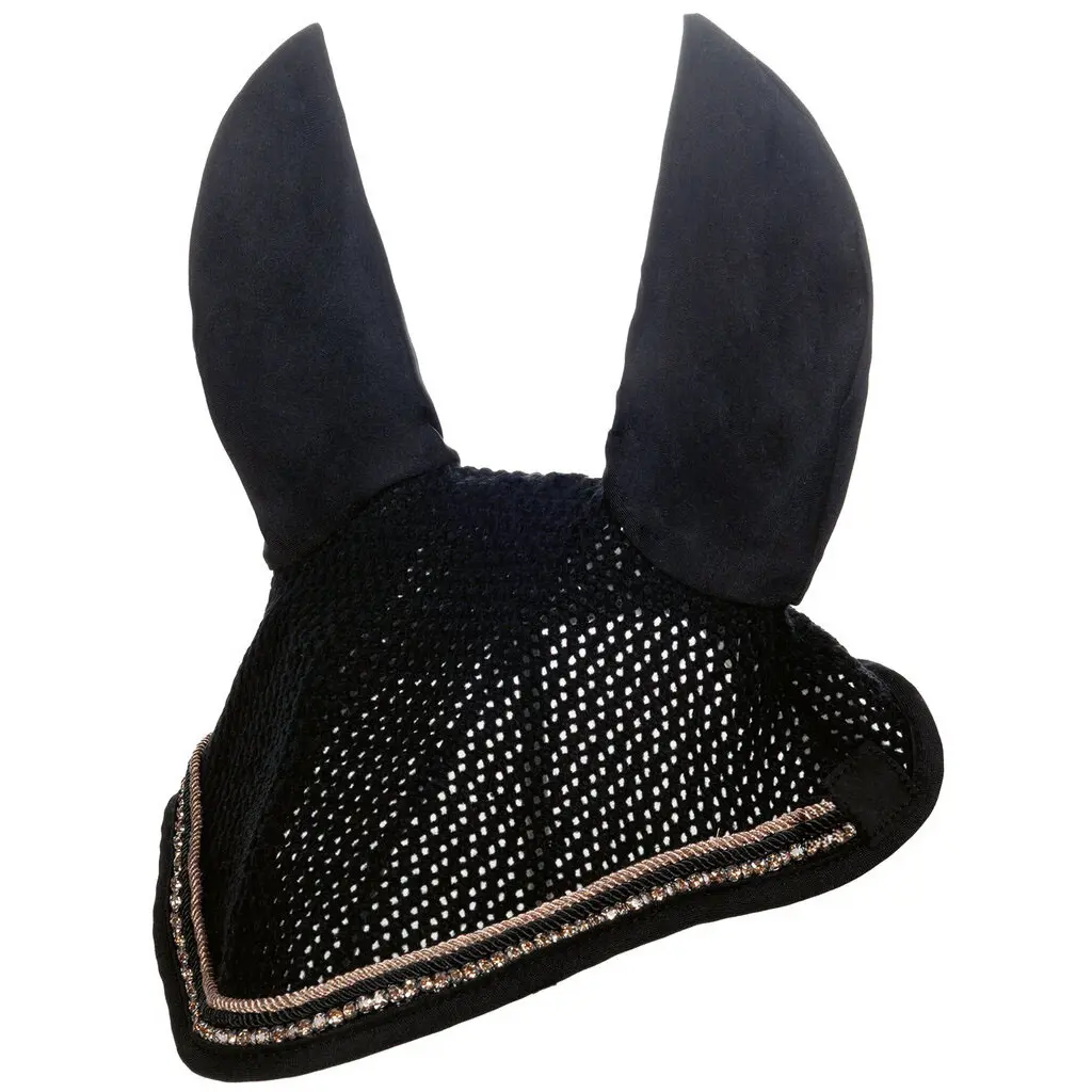 Short bonnet for horses HKM Rosegold Glamour
