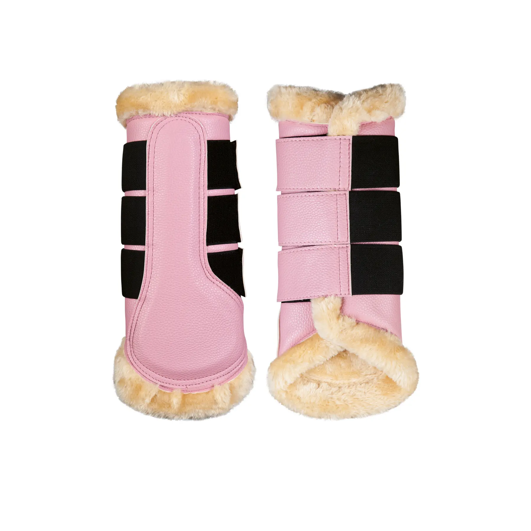 Geschlossene Gamaschen für Pferde HKM Comfort Premium Fur