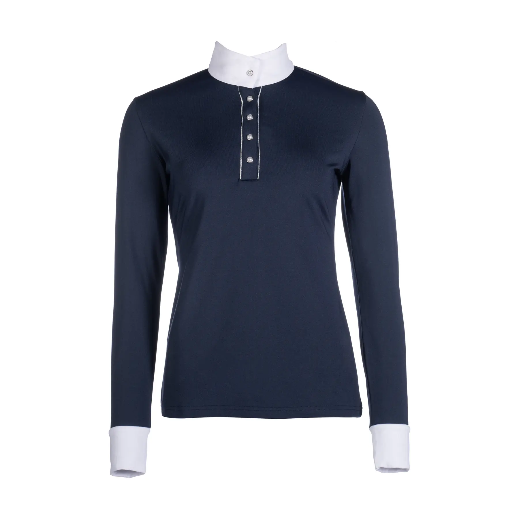 Women's long sleeve competition polo shirt HKM Emilia