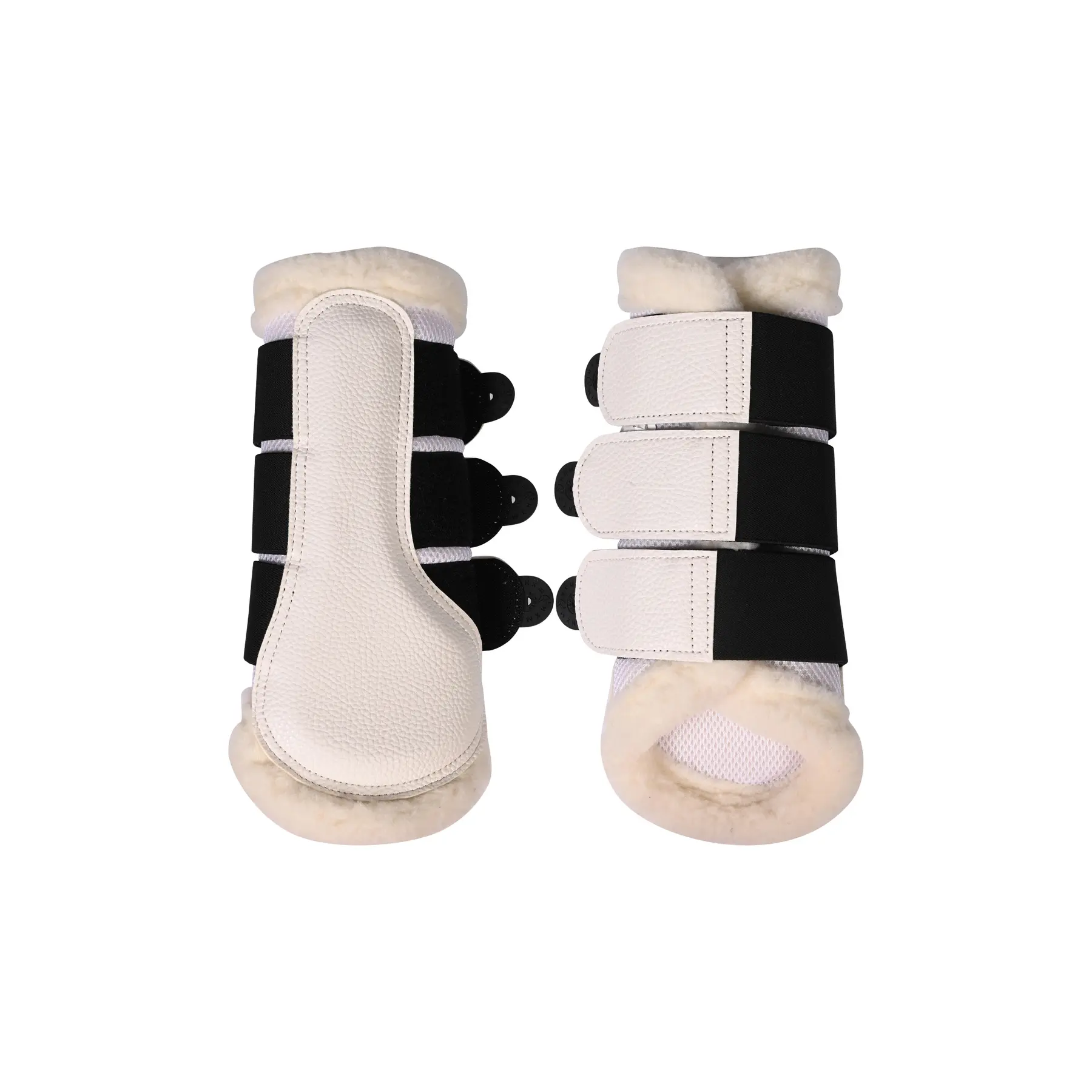 Closed Gaiters for Horse with Fur HKM Comfort Premium Mesh