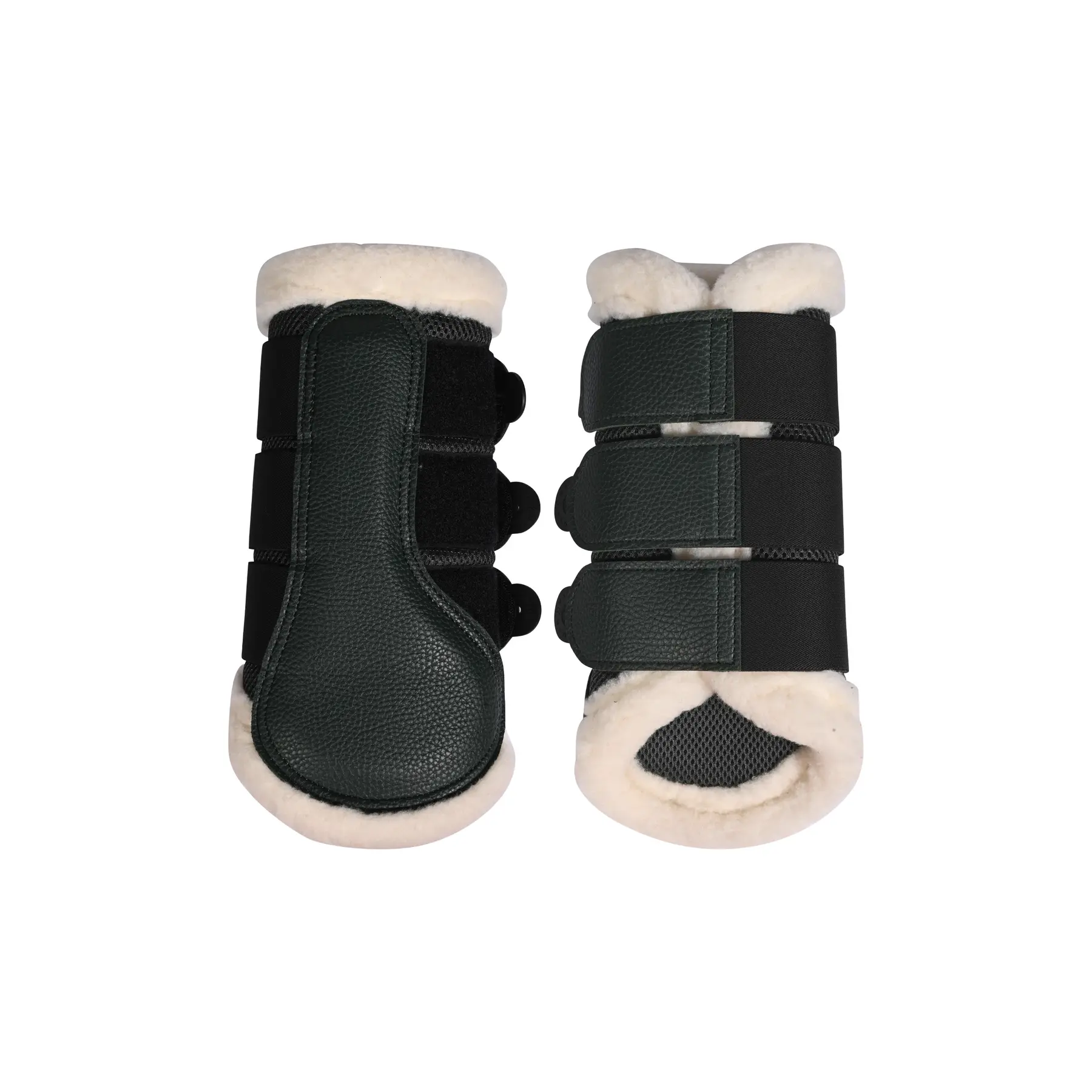 Closed Gaiters for Horse with Fur HKM Comfort Premium Mesh