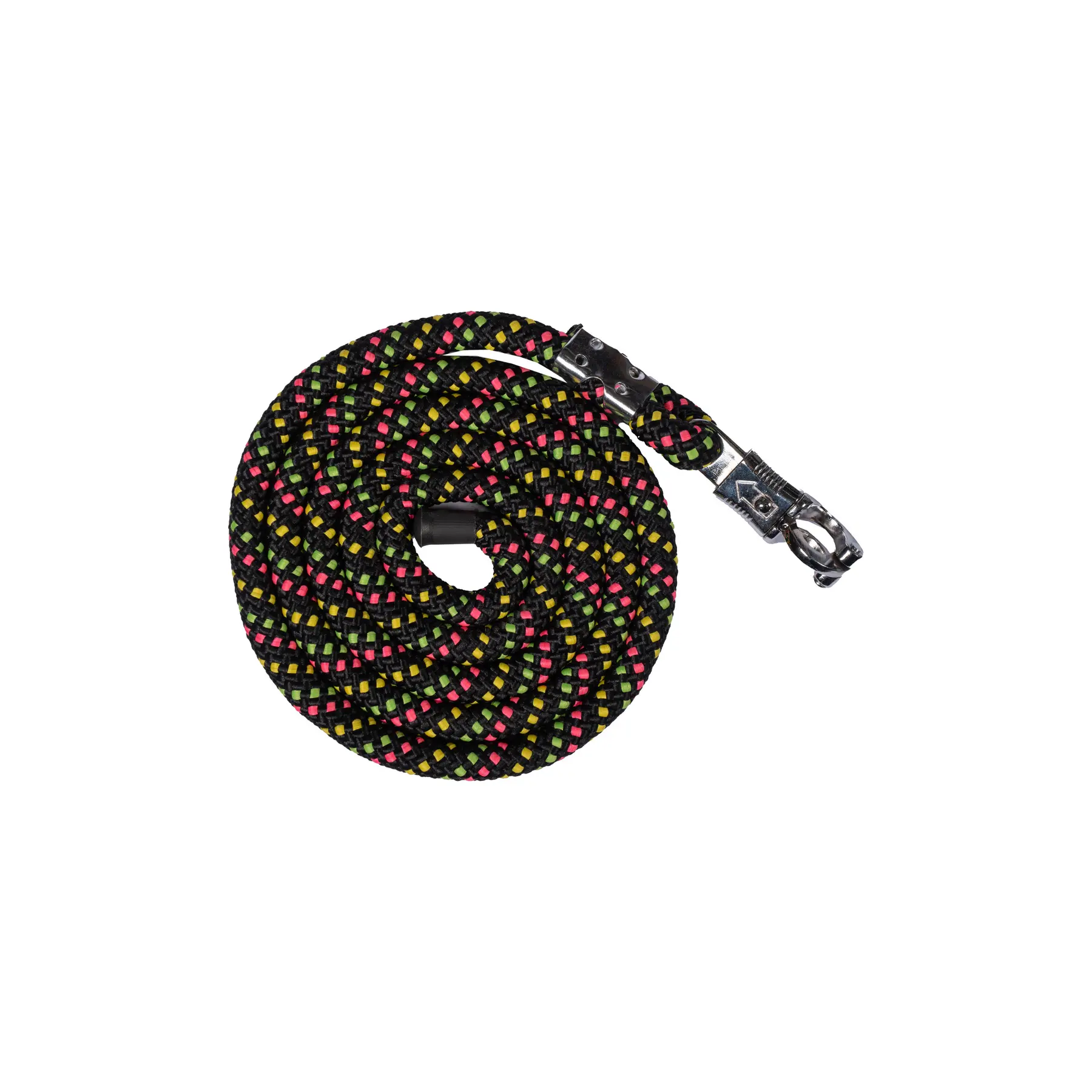 Riding lanyard with anti-panic snap hook HKM NeonFlash