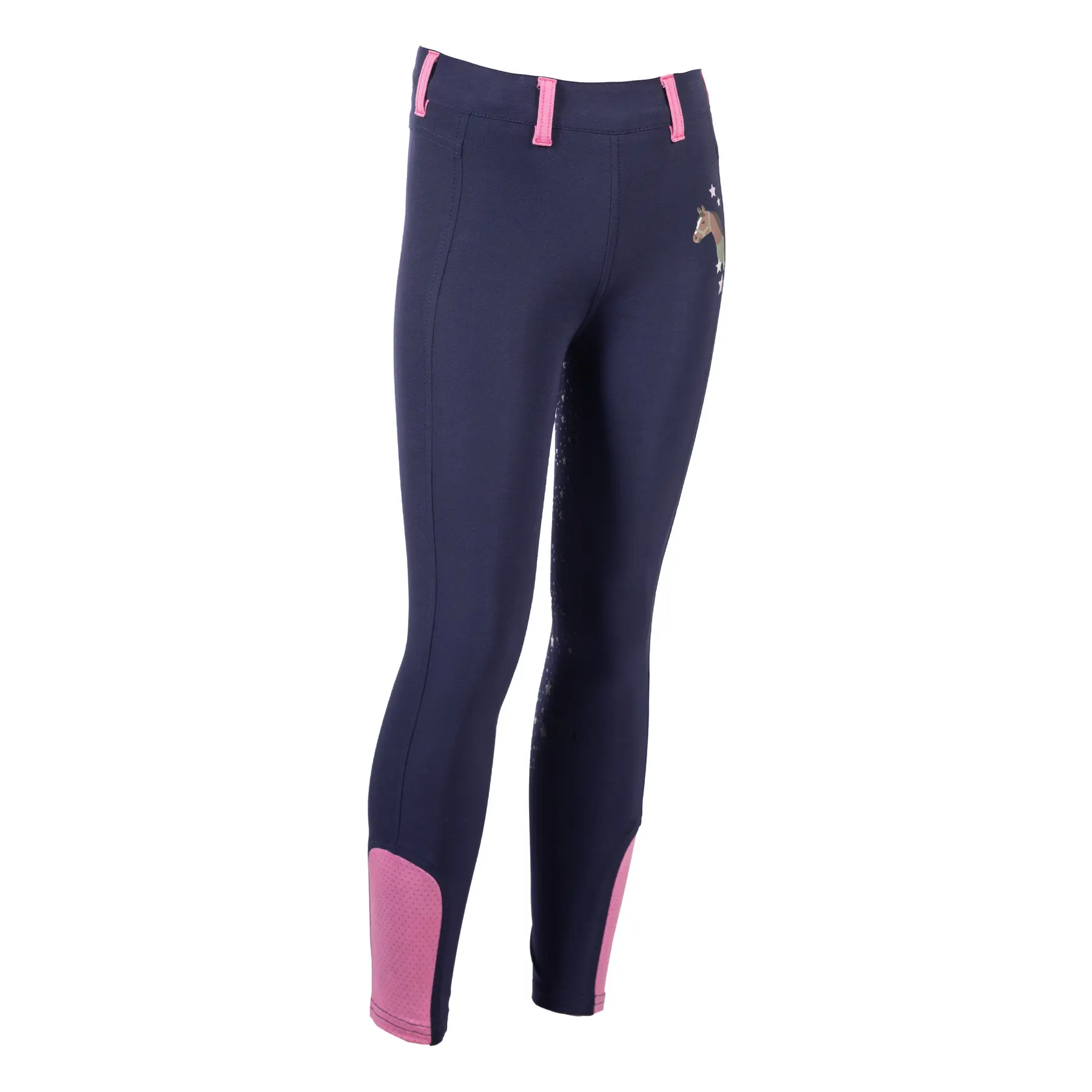 Girls' full grip riding leggings HKM Kids Pony Dream II
