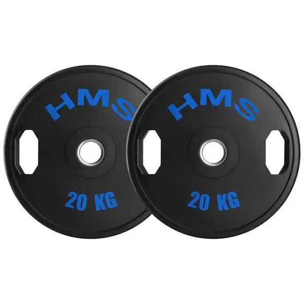Gummierte Hantelplatte HMS TOG20 Olimpijski