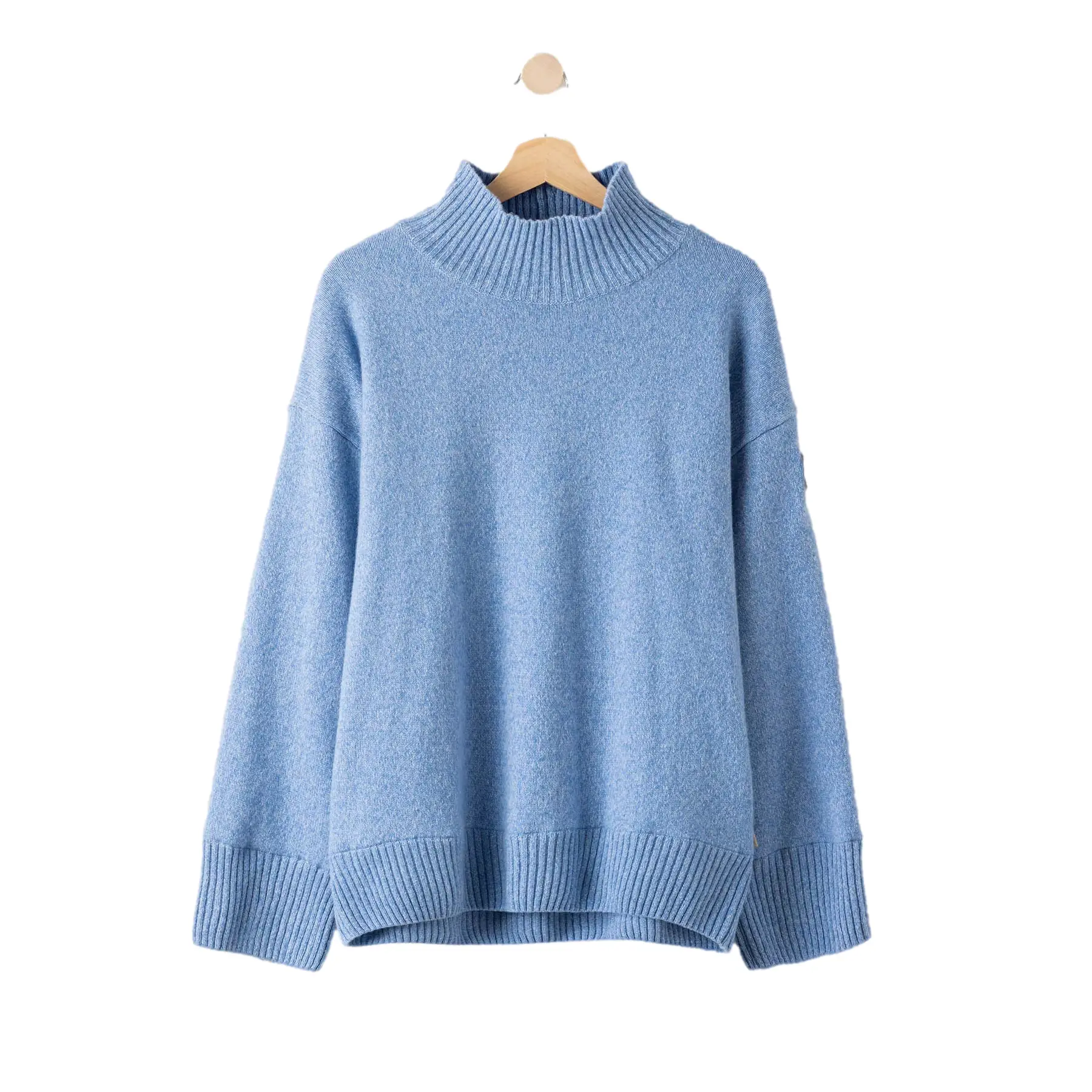 Holebrook Women's Bleu Turtleneck Sweater Margot Wp