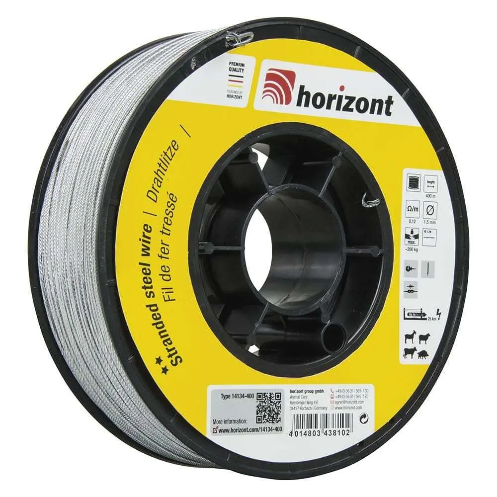 Horizont Negro Alambre Trenzado De Zinc