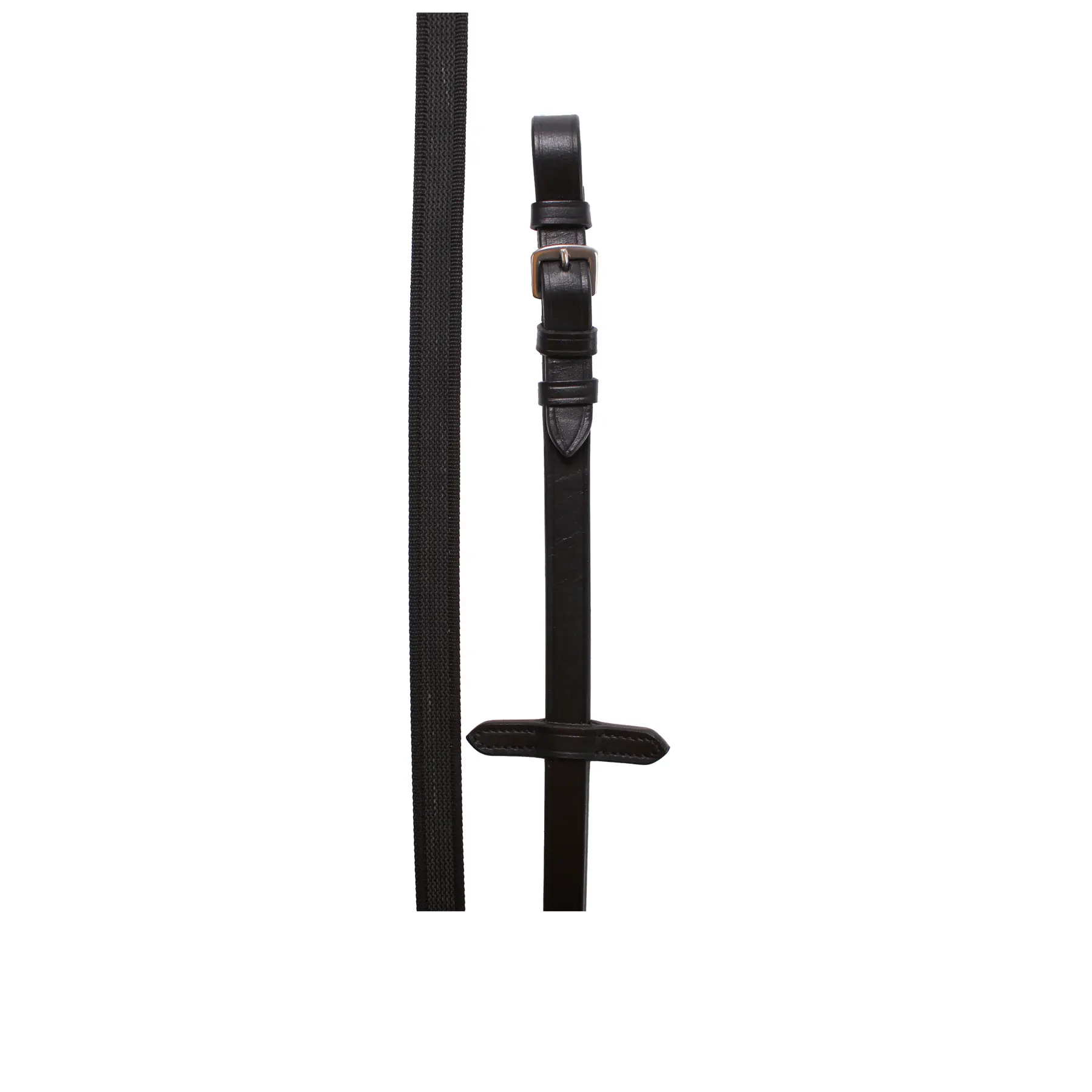 Non-slip rubber-textile reins for horse HORKA