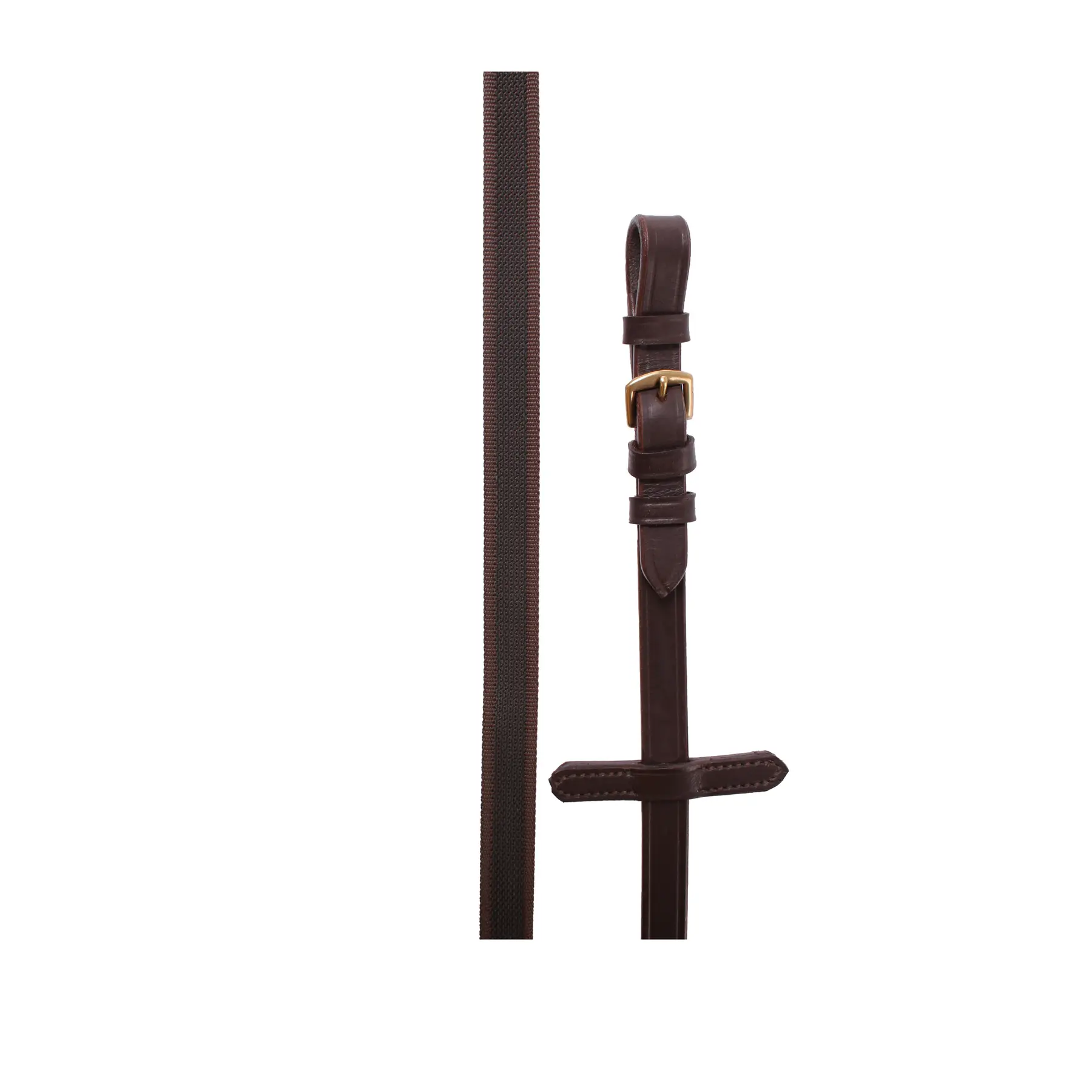 Non-slip rubber-textile reins for horse HORKA