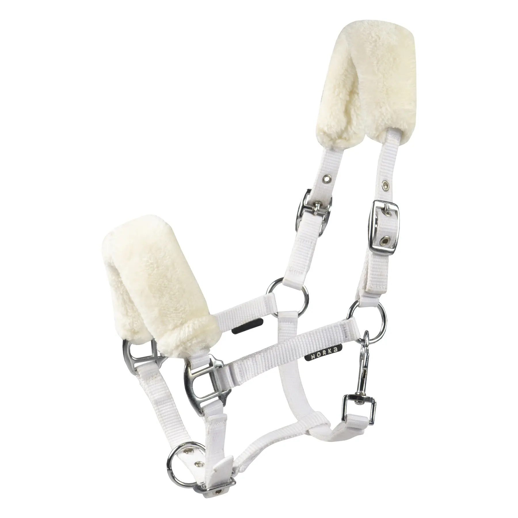Foal halter with fur HORKA