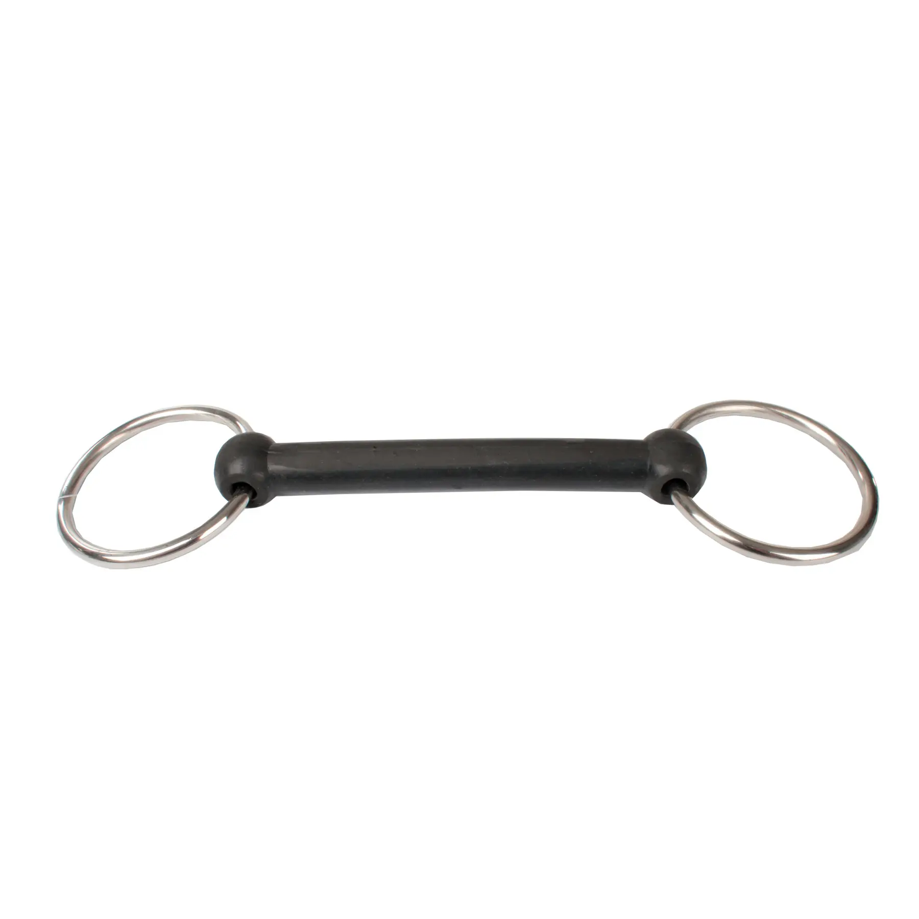 Rubber bit with 2 rings for horses HORKA