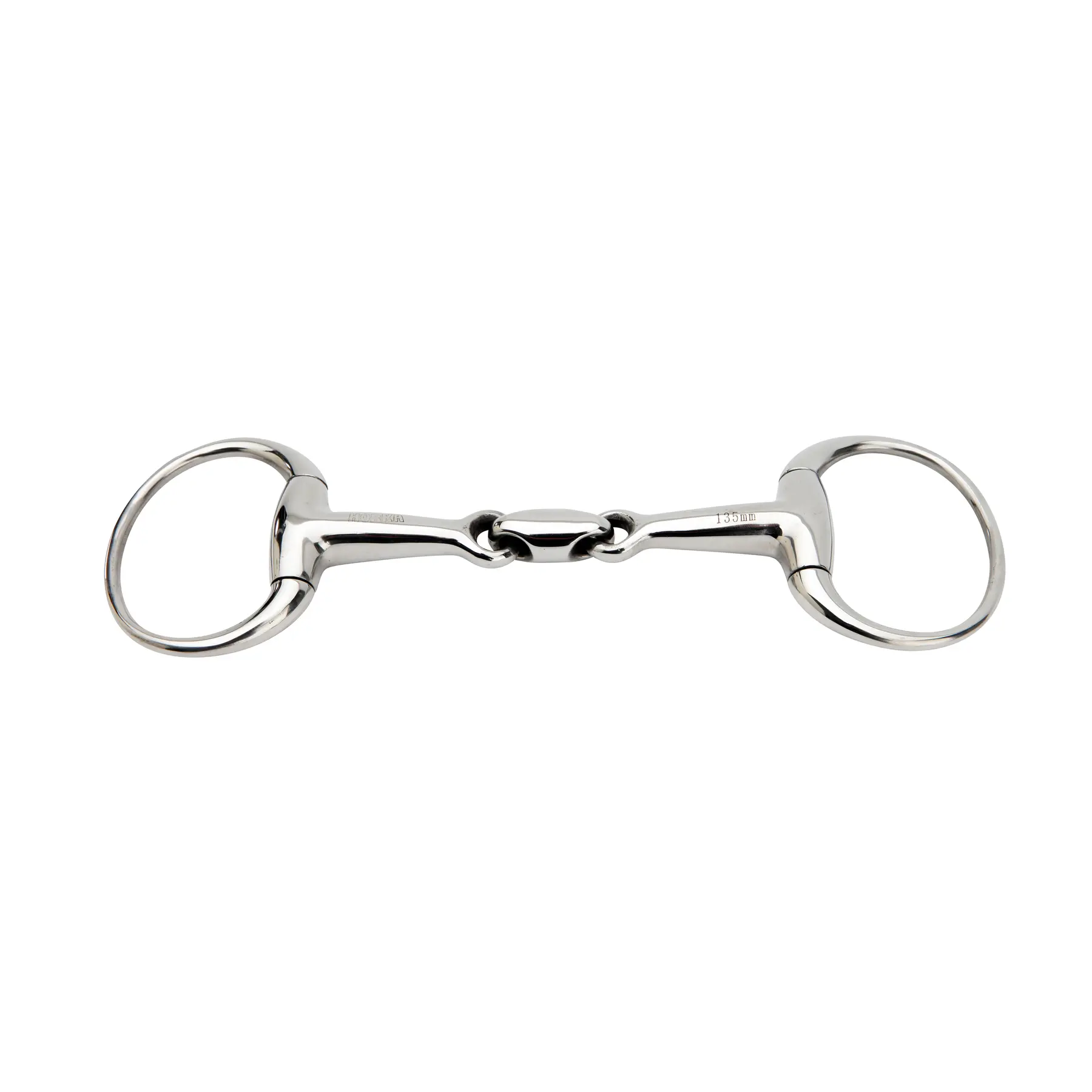 Mors 2 anelli per cavallo a doppio giunto in inox HORKA