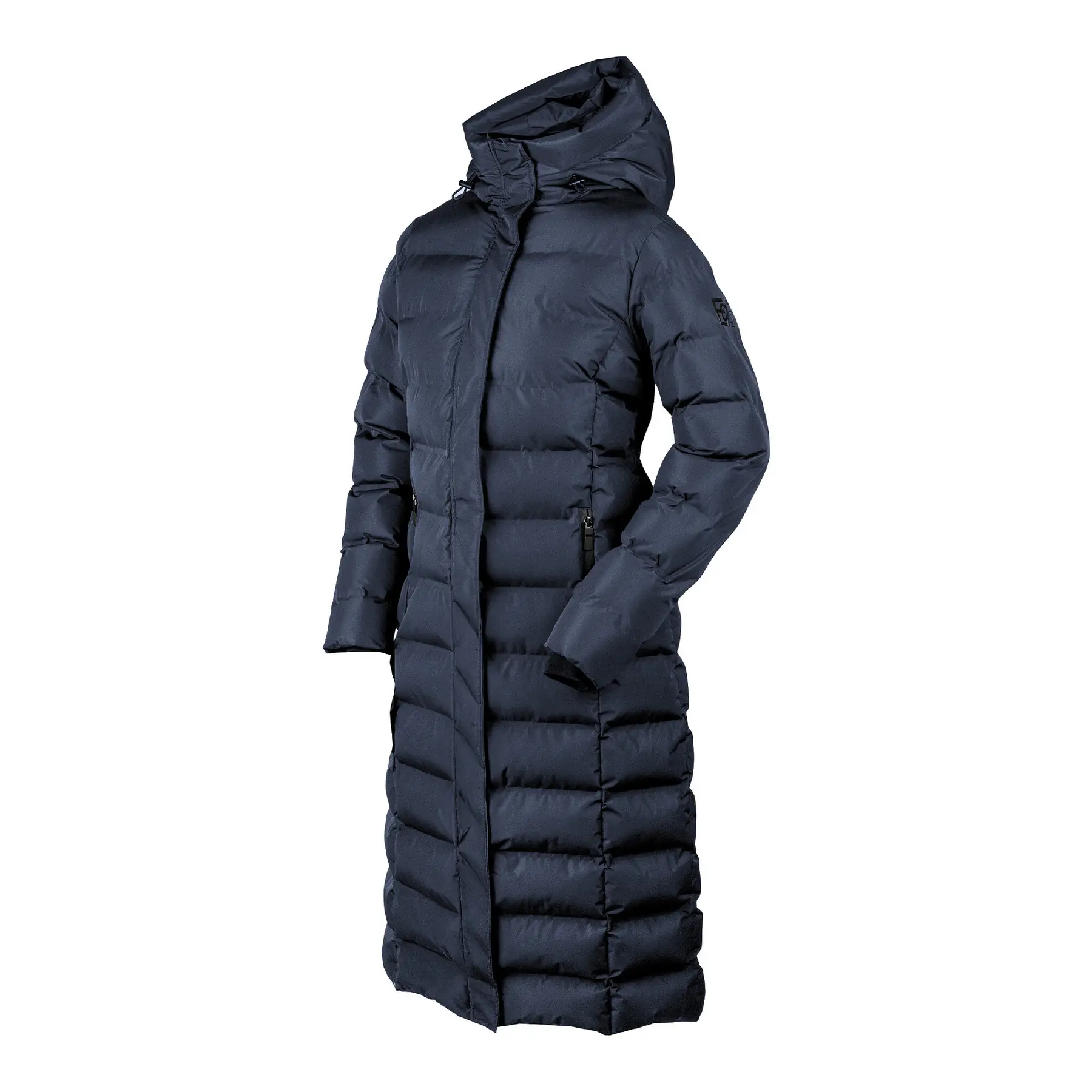Damen lange Steppjacke mit Kapuze EQPRO Eloise