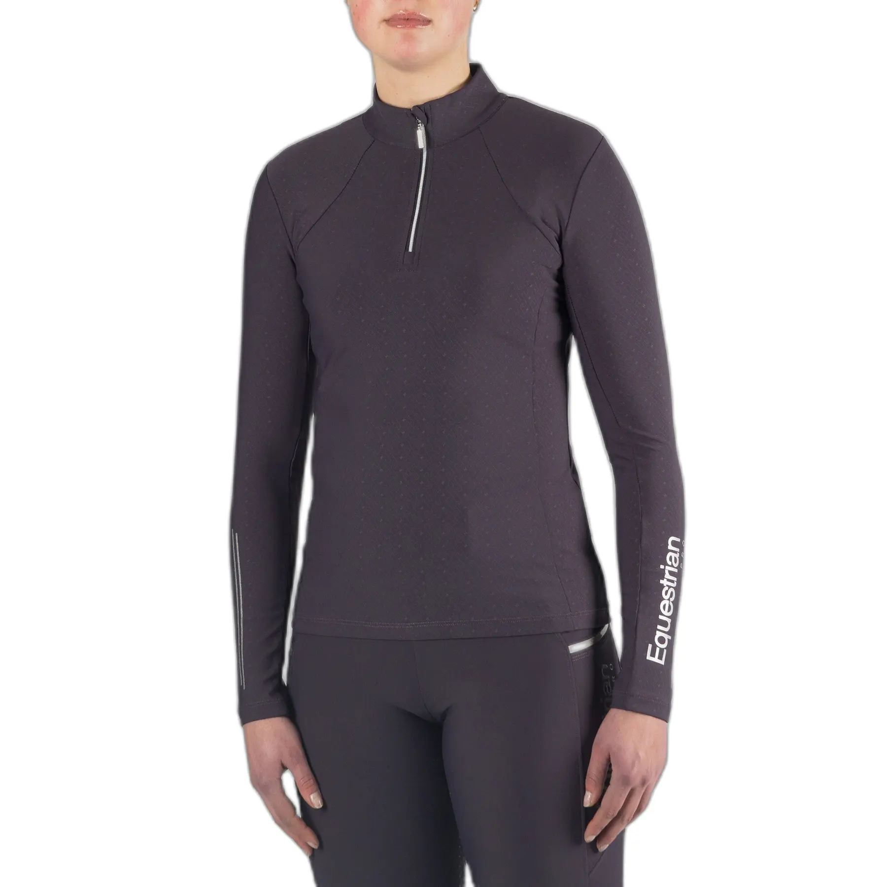 Women's long-sleeved technical riding polo shirt HORKA Luxury EP