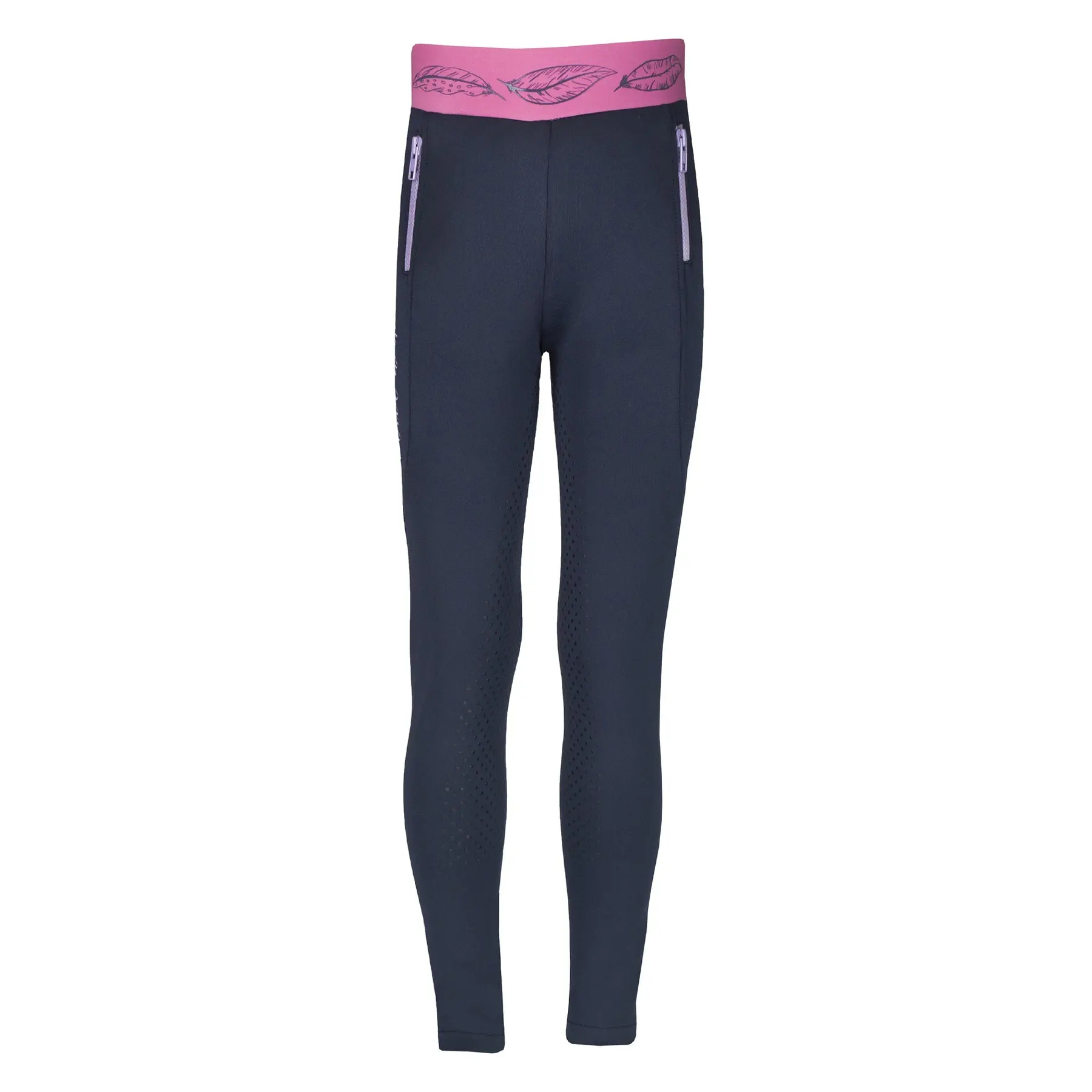 Girls' full grip riding leggings Red Horse Sophie
